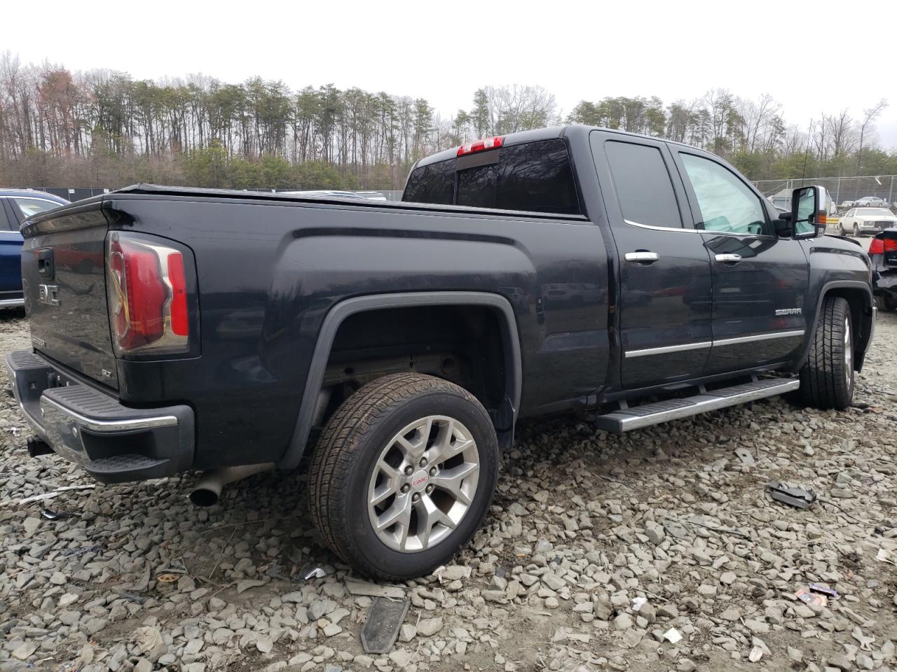 2017 GMC Sierra VIN 1GTV2NEJ2HZ189420 Copart auction photo, front end / side damage thumbnail 3