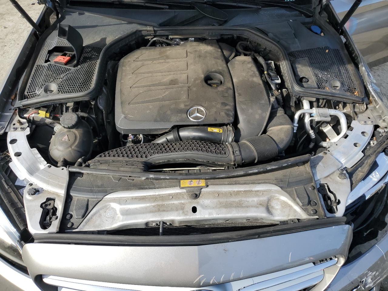 2020 Mercedes-Benz C-klasse VIN WDDWF8EB7LR548990 Copart auction photo, front end damage thumbnail 11