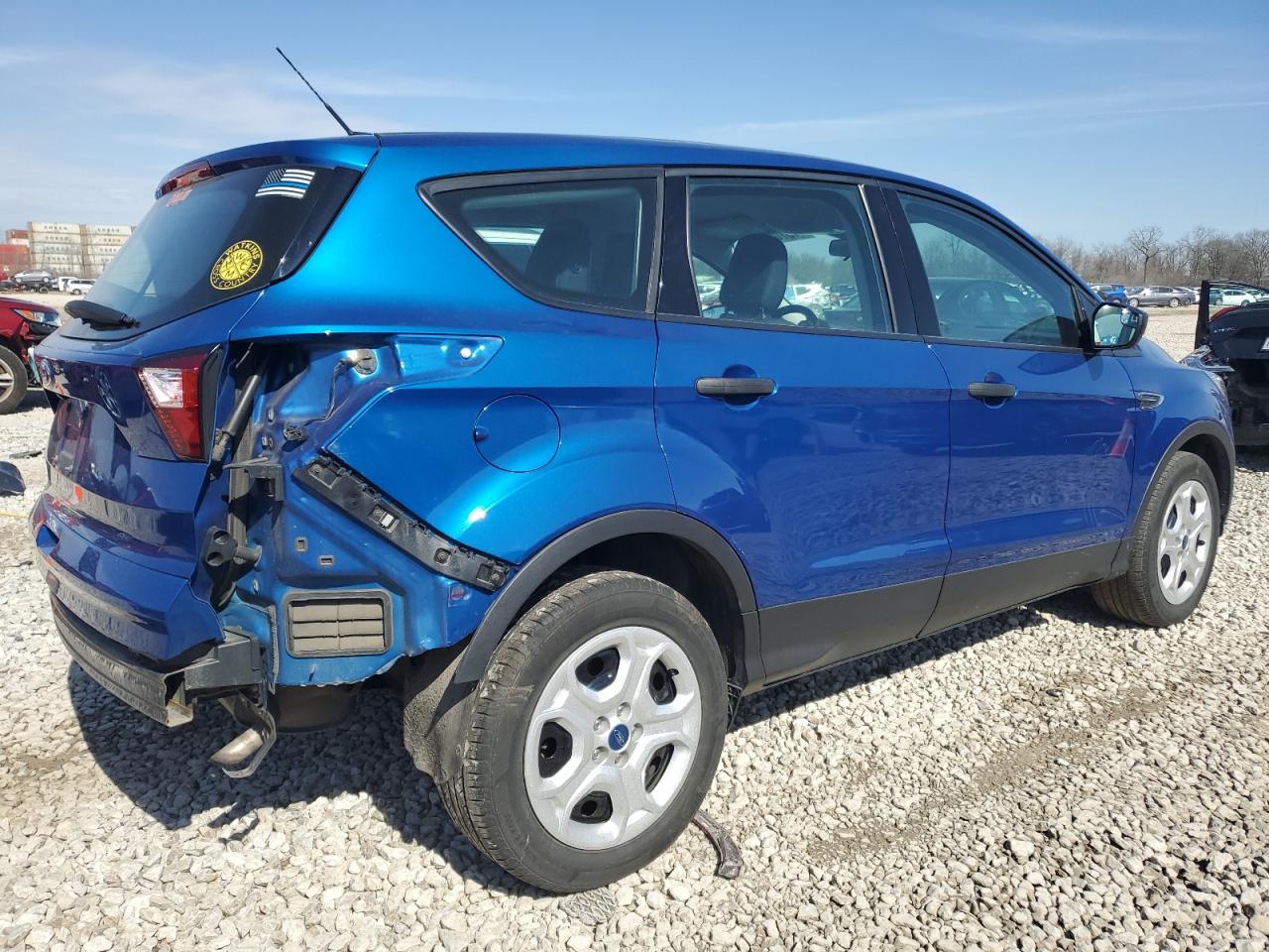 2019 Ford Escape VIN 1FMCU0F77KUA32165 Copart auction photo, rear end / front end damage thumbnail 3