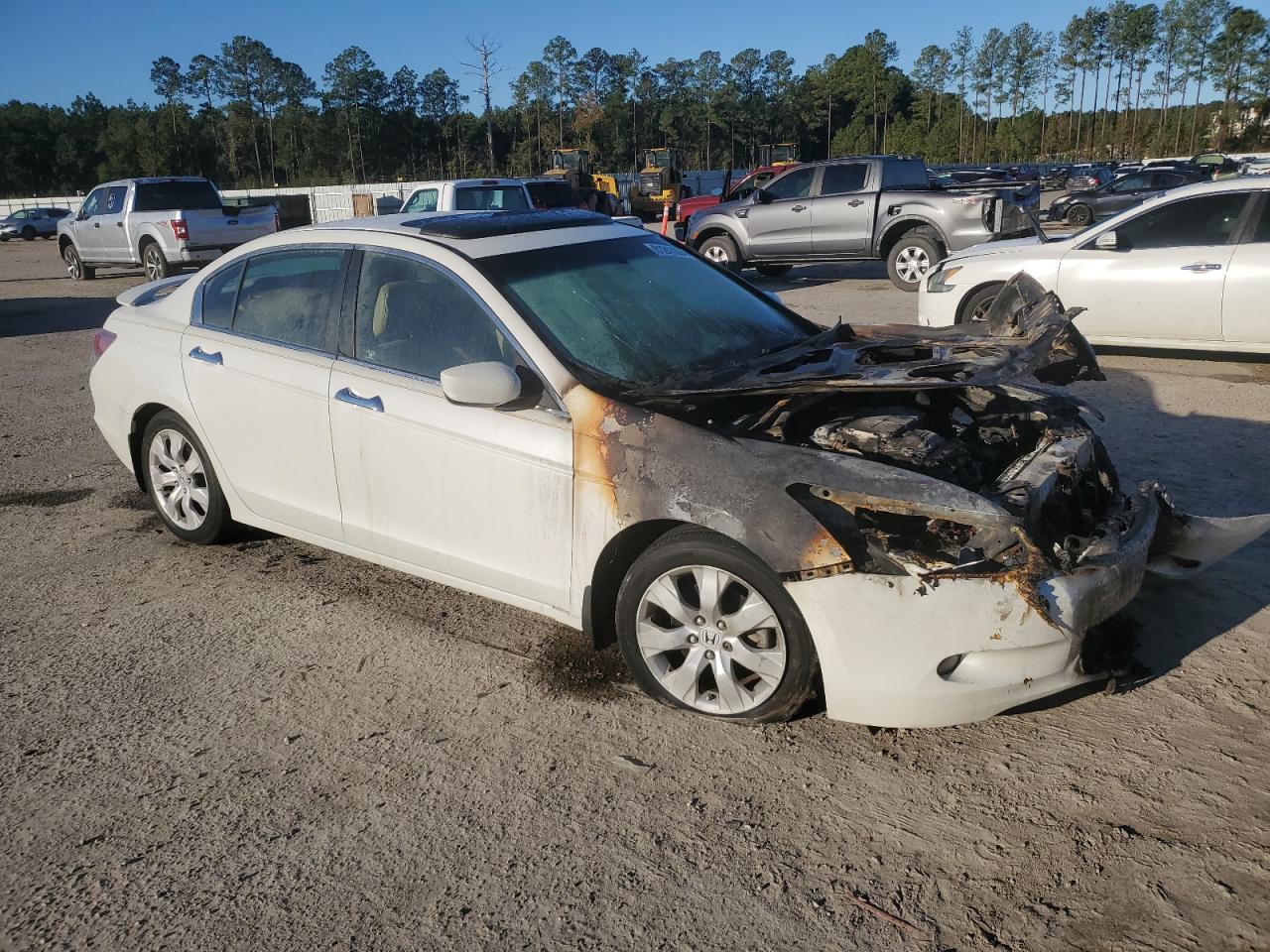 2010 Honda Accord VIN 5KBCP3F88AB015762 Copart auction photo, burn - engine / front end damage thumbnail 4