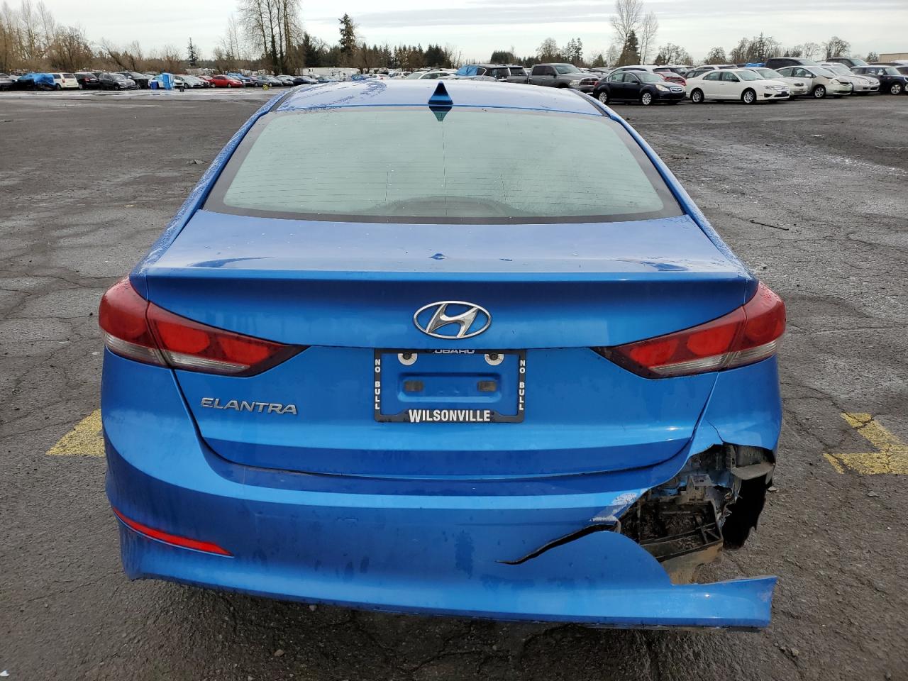 2017 Hyundai Elantra VIN KMHD84LF7HU103885 Copart auction photo, all over damage thumbnail 6