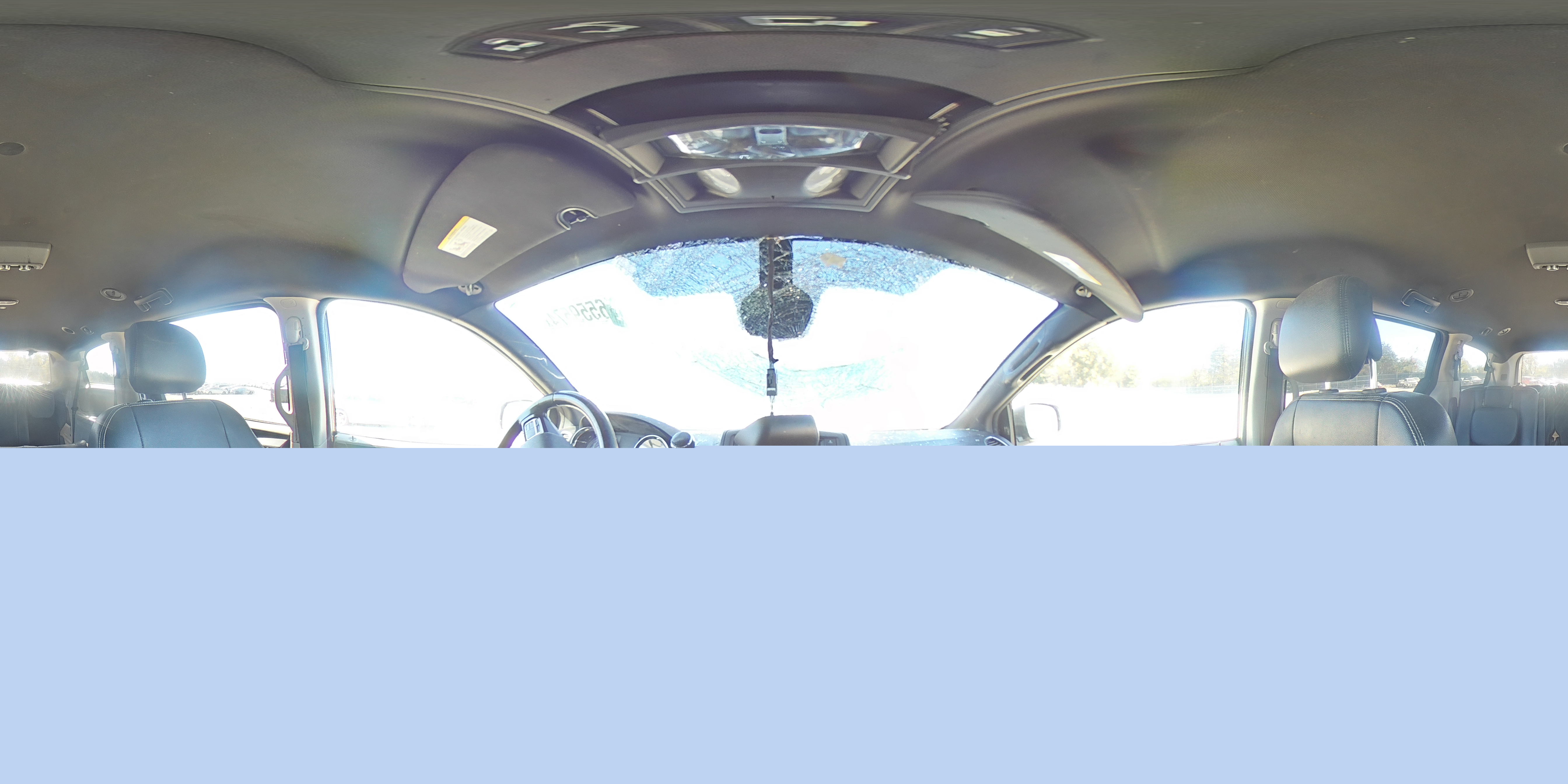 2019 Dodge Caravan VIN 2C4RDGCG1KR771850 Copart auction photo, side / top/roof damage thumbnail 14