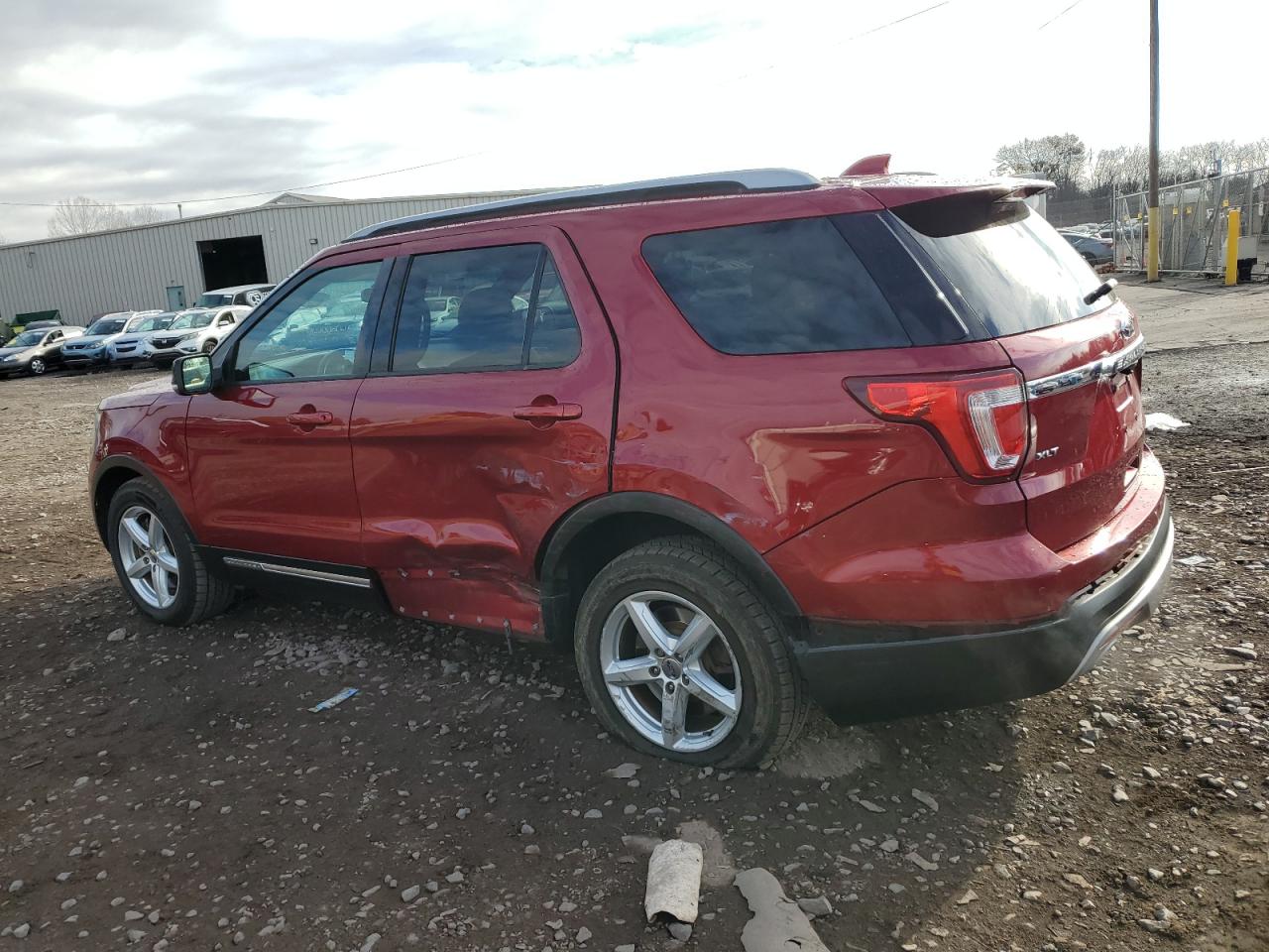 2017 Ford Explorer VIN 1FM5K8D87HGA31212 Copart auction photo, side damage thumbnail 2