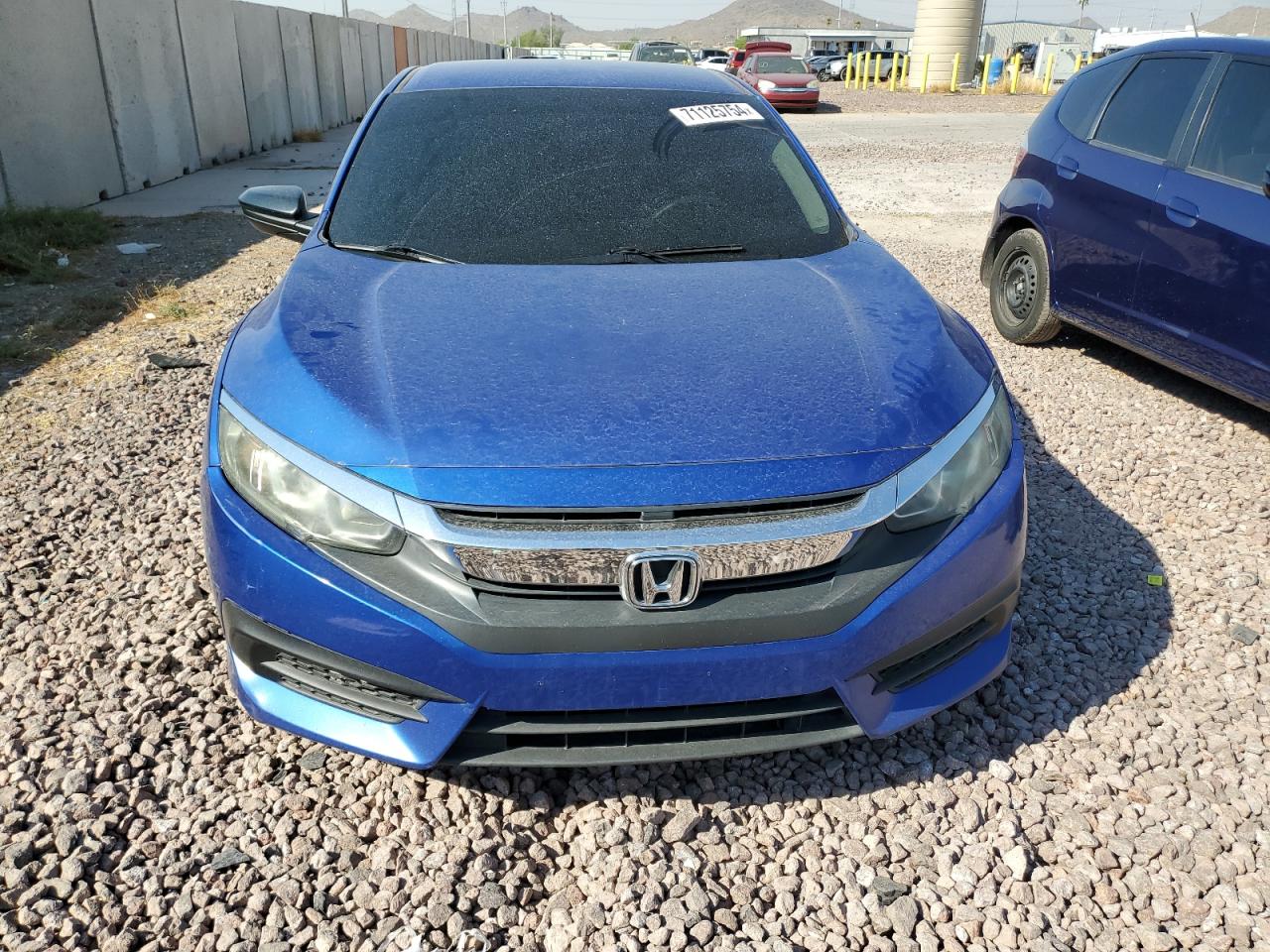 2016 Honda Civic VIN 19XFC2F51GE059575 Copart auction photo, side damage thumbnail 5