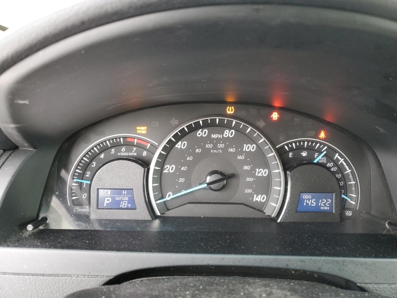 2014 Toyota Camry VIN 4T1BF1FK5EU361757 Copart auction photo, rear end / front end damage thumbnail 9