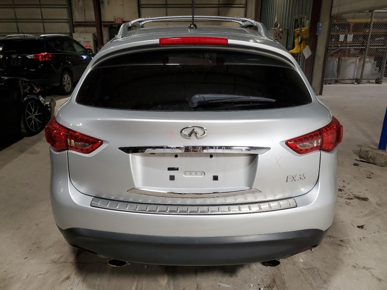 2010 Infiniti FX VIN JN8AS1MU8AM800559 Copart auction photo, front end / side damage thumbnail 6