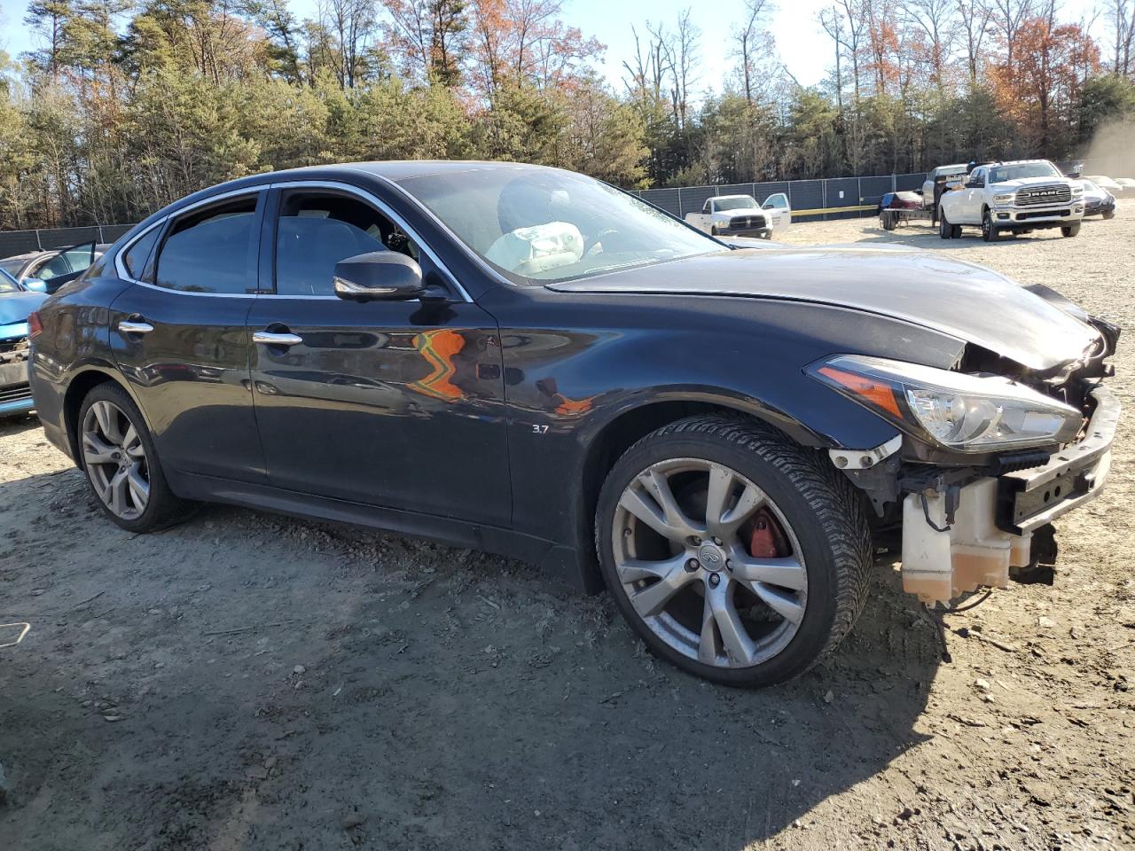 2016 Infiniti Q70 VIN JN1BY1AR8GM270992 Copart auction photo, front end damage thumbnail 4