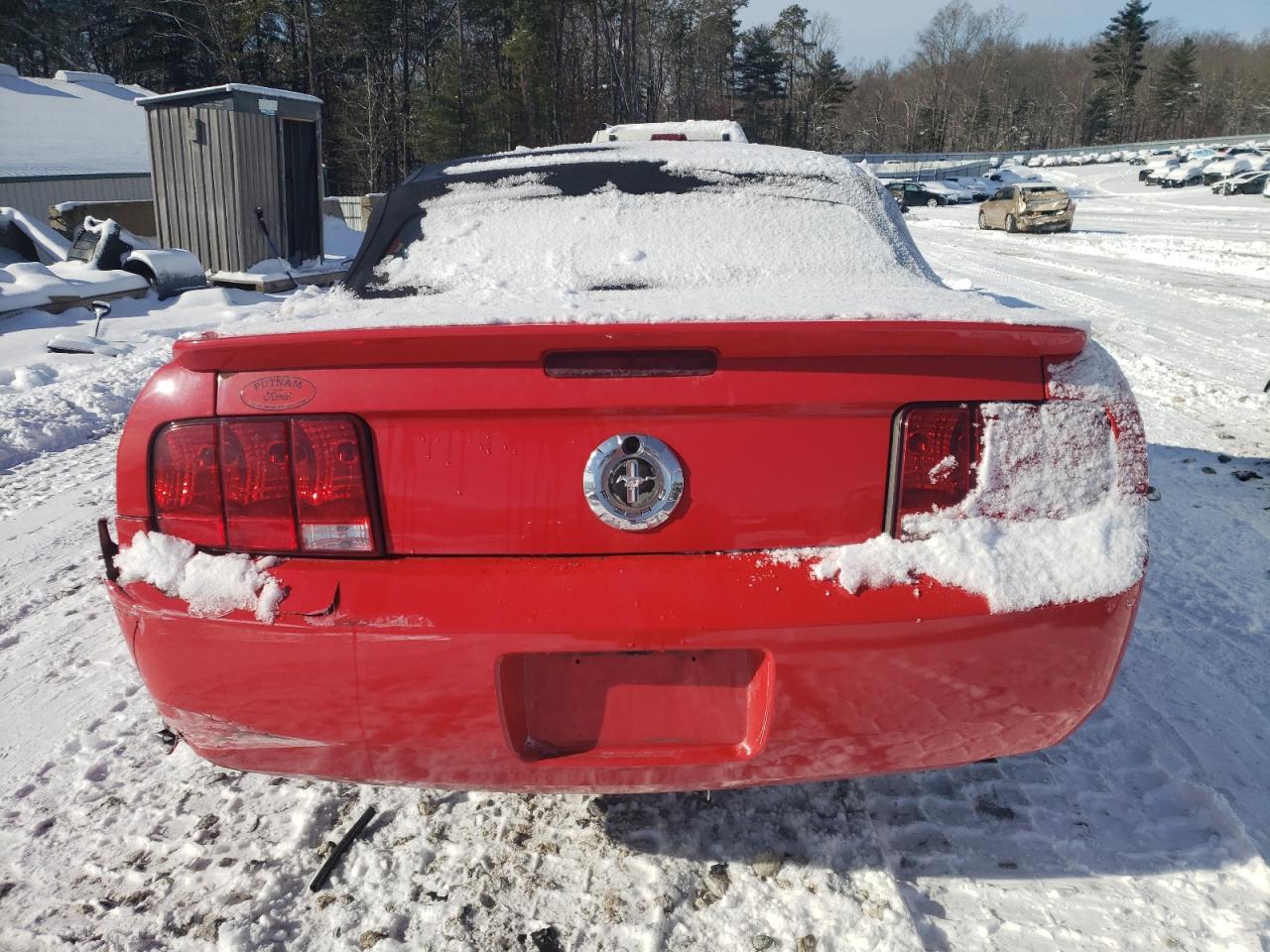 2009 Ford Mustang VIN 1ZVHT84N995114607 Copart auction photo, front end / undercarriage damage thumbnail 6