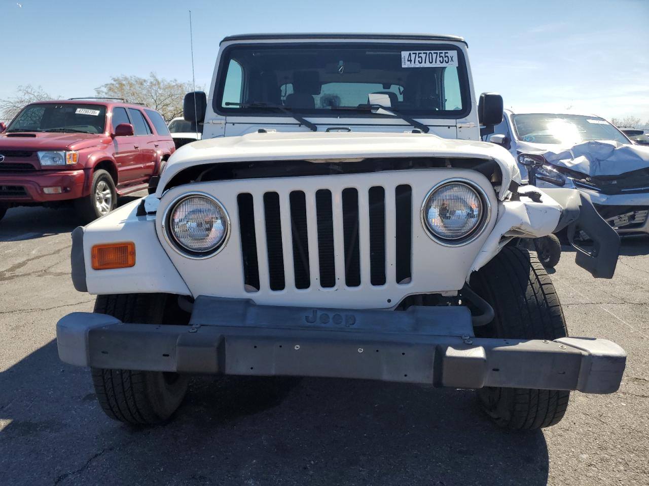 2003 Jeep Wrangler VIN 1J4FA39S33P332355 Copart auction photo, front end / undercarriage damage thumbnail 5