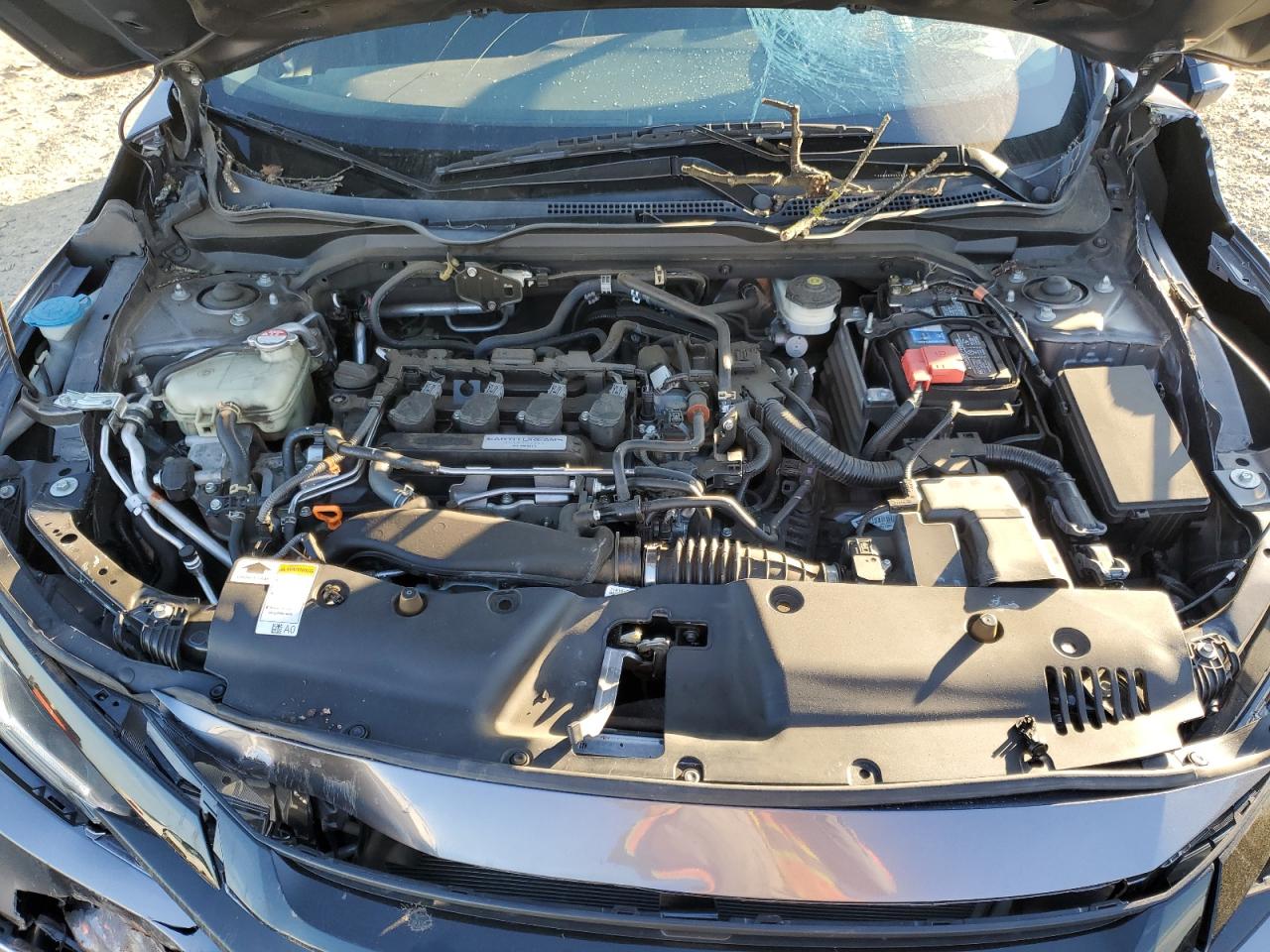 2020 Honda Civic VIN 19XFC1F31LE205413 Copart auction photo, front end / side damage thumbnail 11