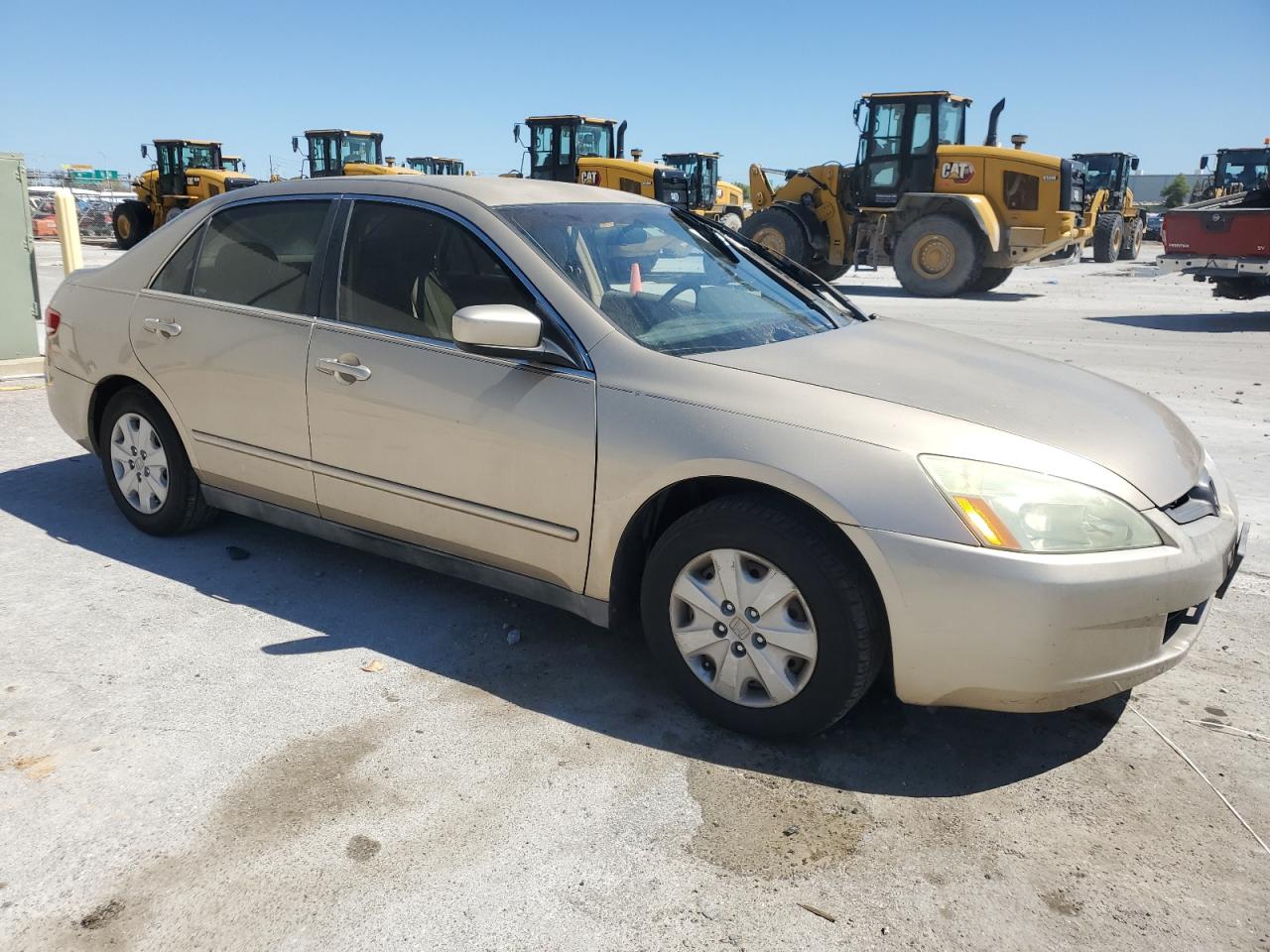 2003 Honda Accord VIN 1HGCM56363A128274 Copart auction photo, side / front end damage thumbnail 4