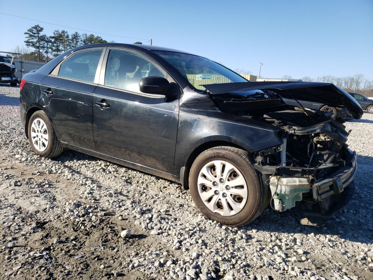 2012 KIA Forte VIN KNAFU4A24C5563675 Copart auction photo, front end damage thumbnail 4