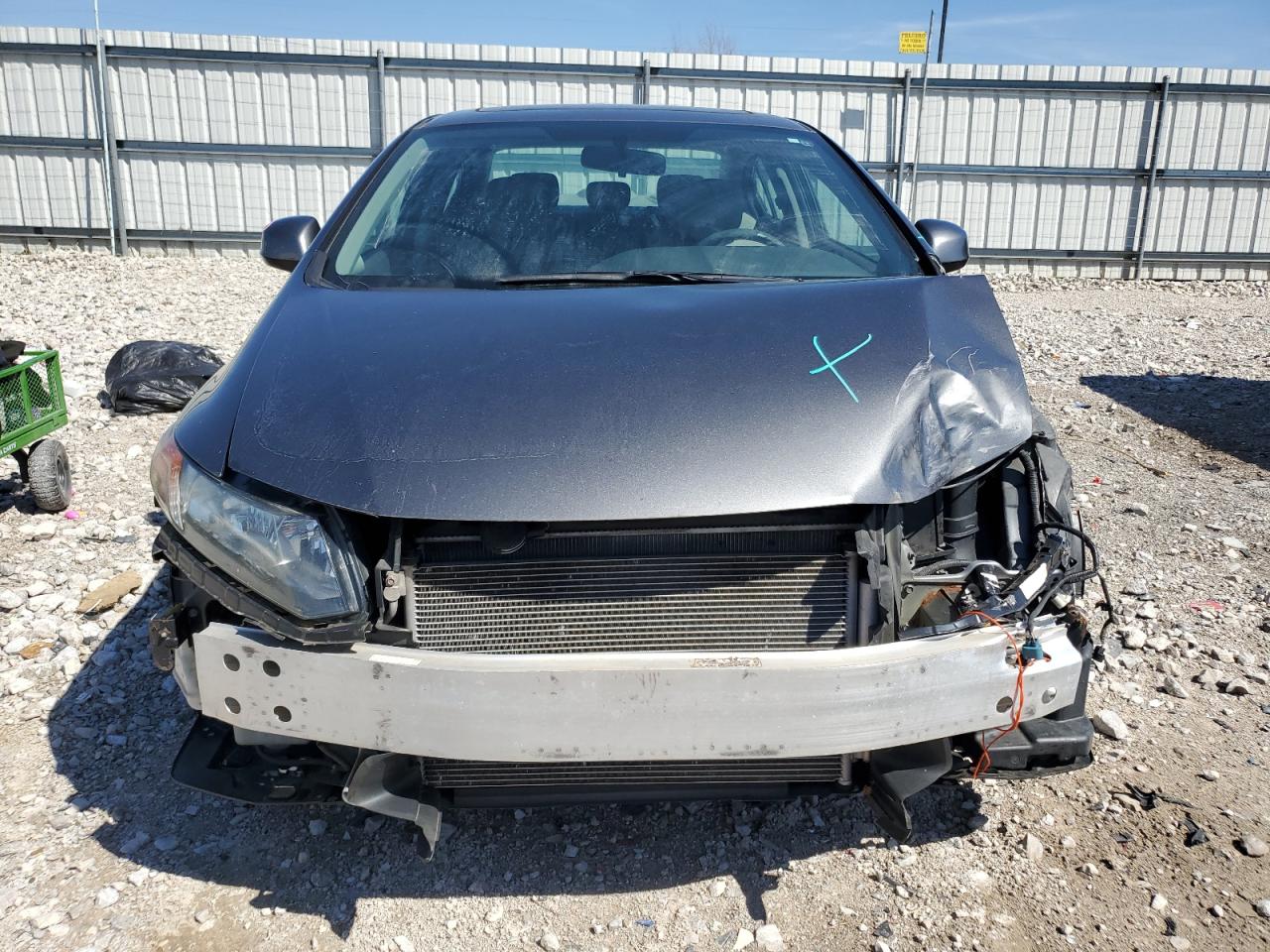 2012 Honda Civic VIN 19XFB2F80CE073426 Copart auction photo, front end damage thumbnail 5