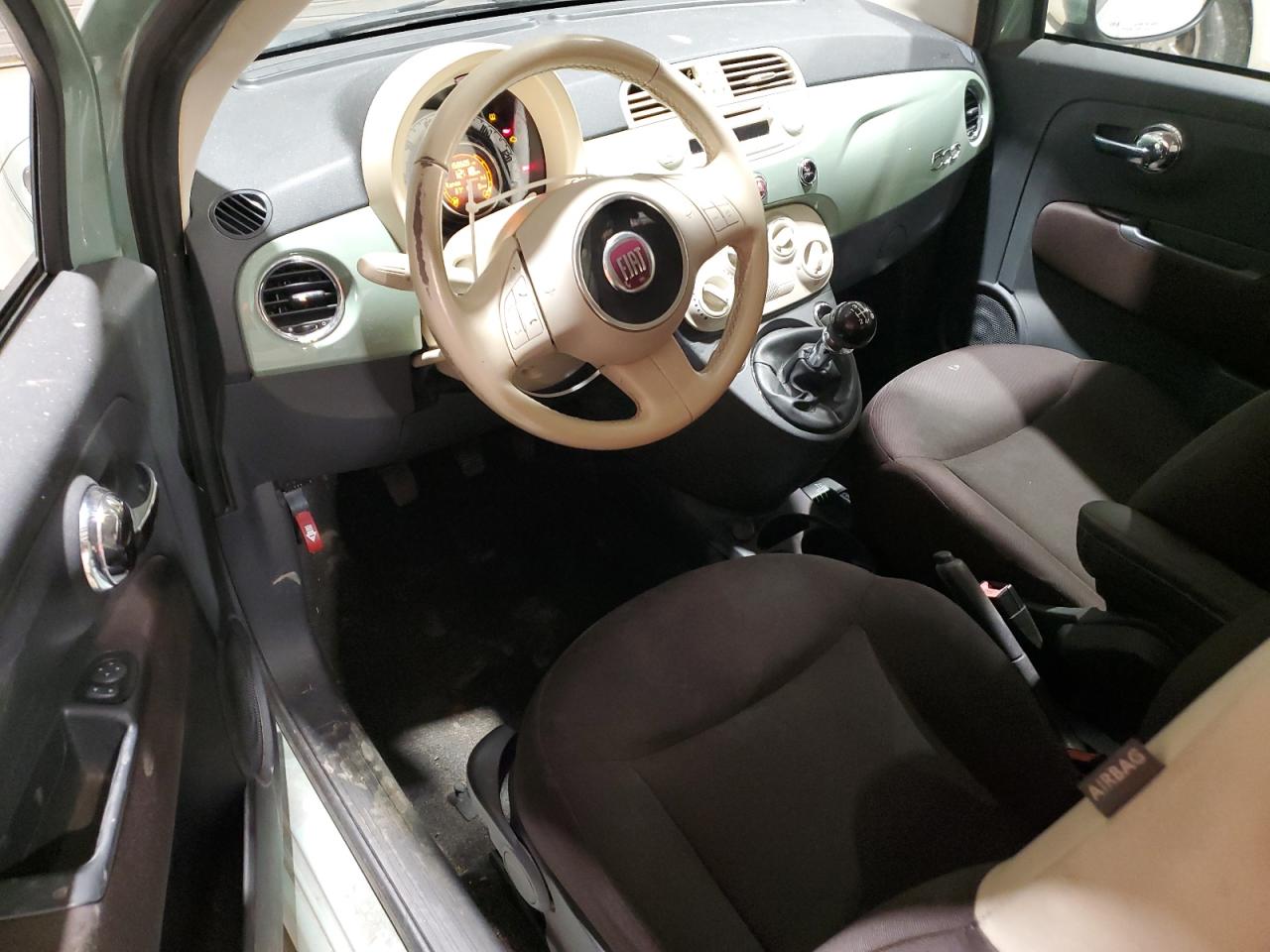 2012 Fiat 500 VIN 3C3CFFAR0CT169474 Copart auction photo, front end damage thumbnail 8