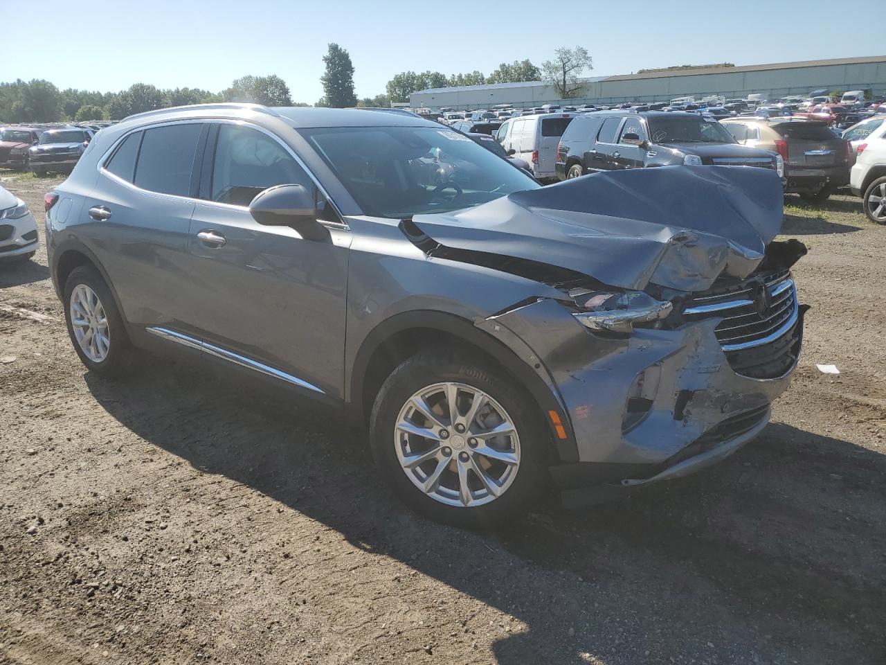2021 Buick Envision VIN LRBFZMR47MD192124 Copart auction photo, front end damage thumbnail 4