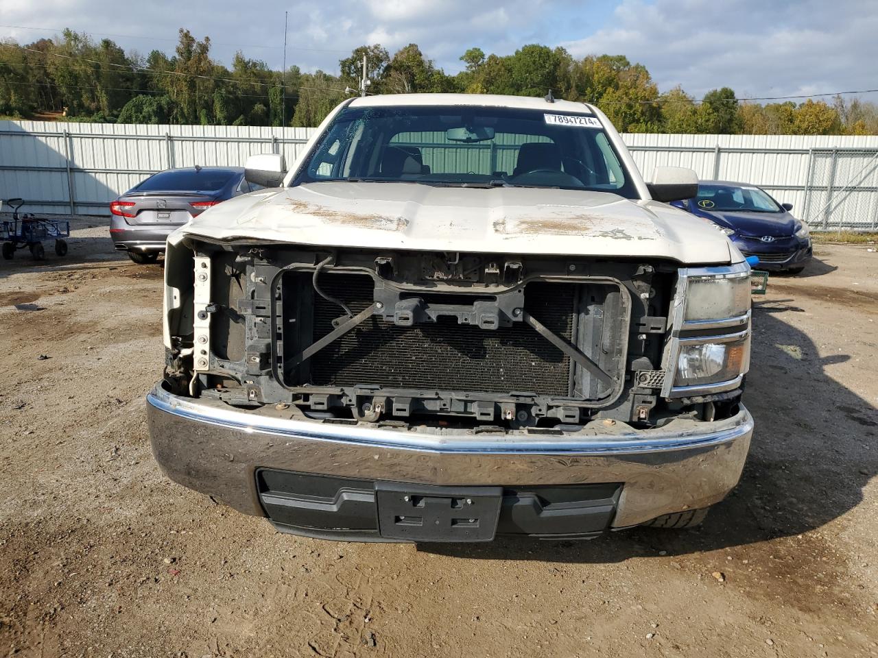 2014 Chevrolet Silverado VIN 3GCPCREC4EG300205 Copart auction photo, front end / rear end damage thumbnail 5