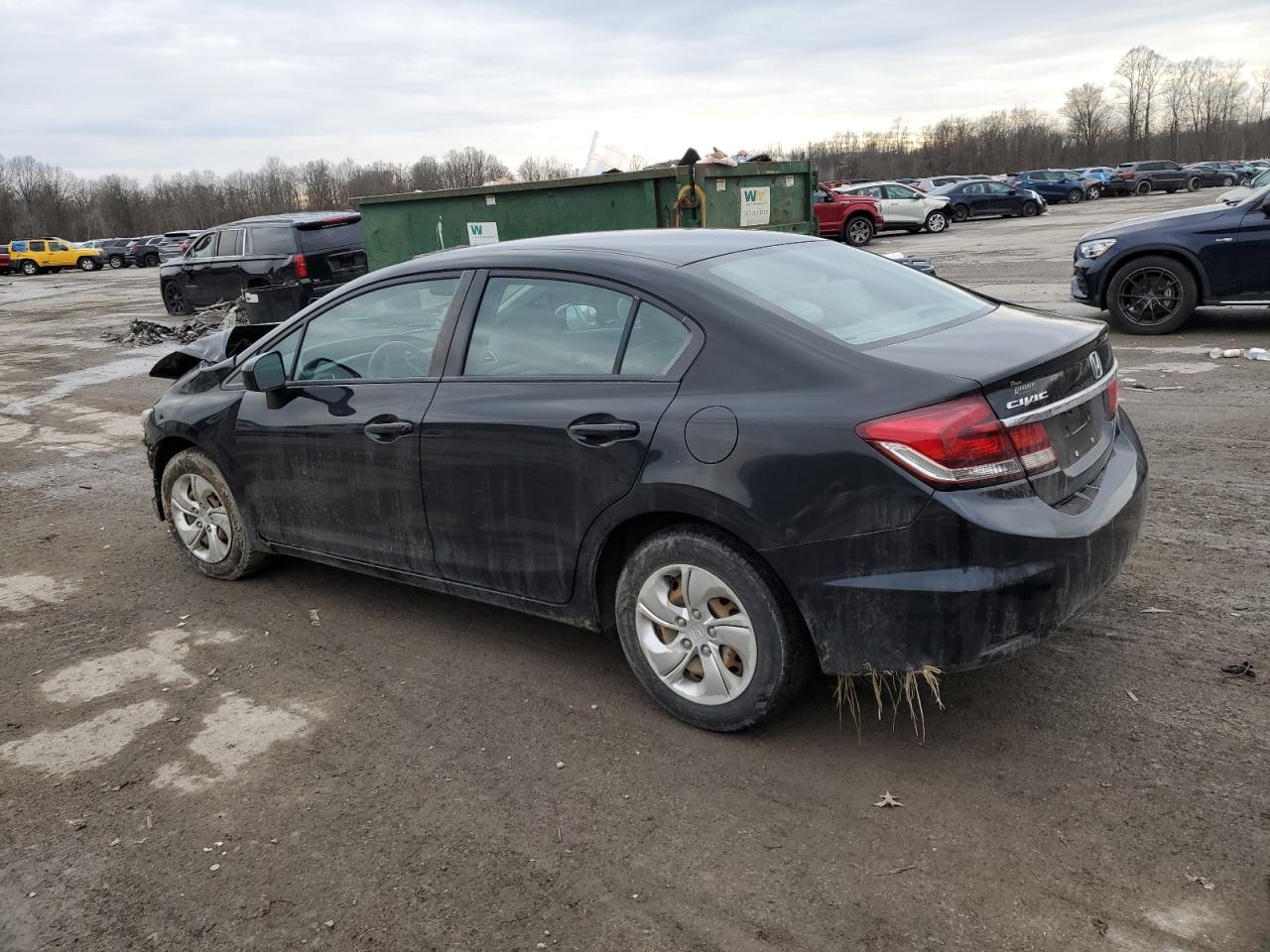 2014 Honda Civic VIN 2HGFB2E50EH532728 Copart auction photo, front end damage thumbnail 2