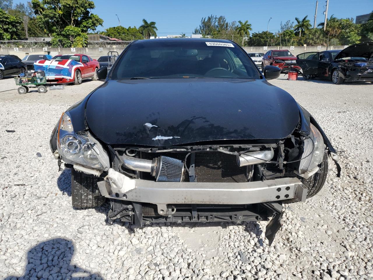 2009 Infiniti G VIN JNKCV64E99M605713 Copart auction photo, front end / rear end damage thumbnail 5
