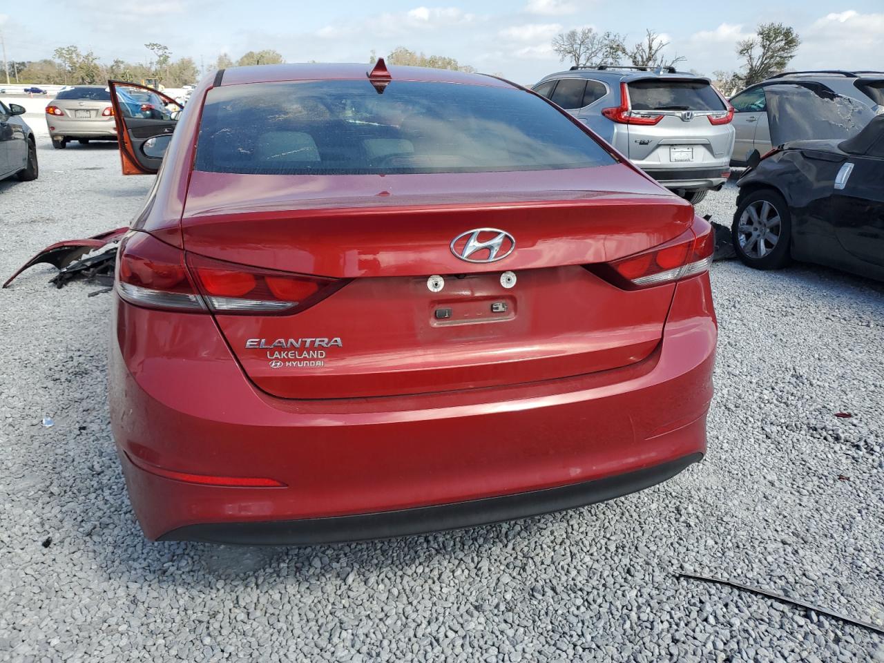 2017 Hyundai Elantra VIN KMHD84LF6HU142872 Copart auction photo, front end damage thumbnail 6