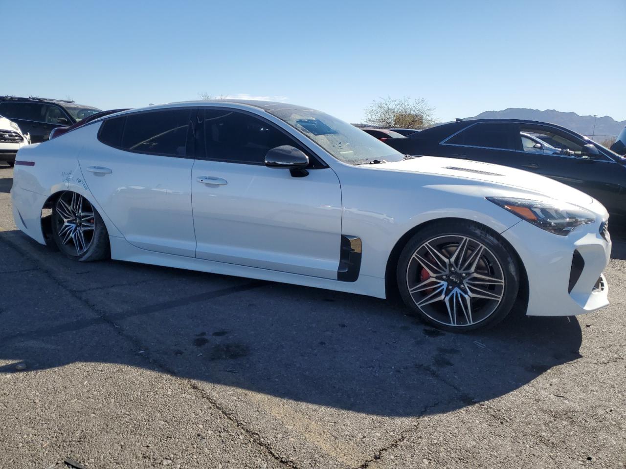 2022 KIA Stinger VIN KNAE45LC8N6103603 Copart auction photo, rear end / front end damage thumbnail 4