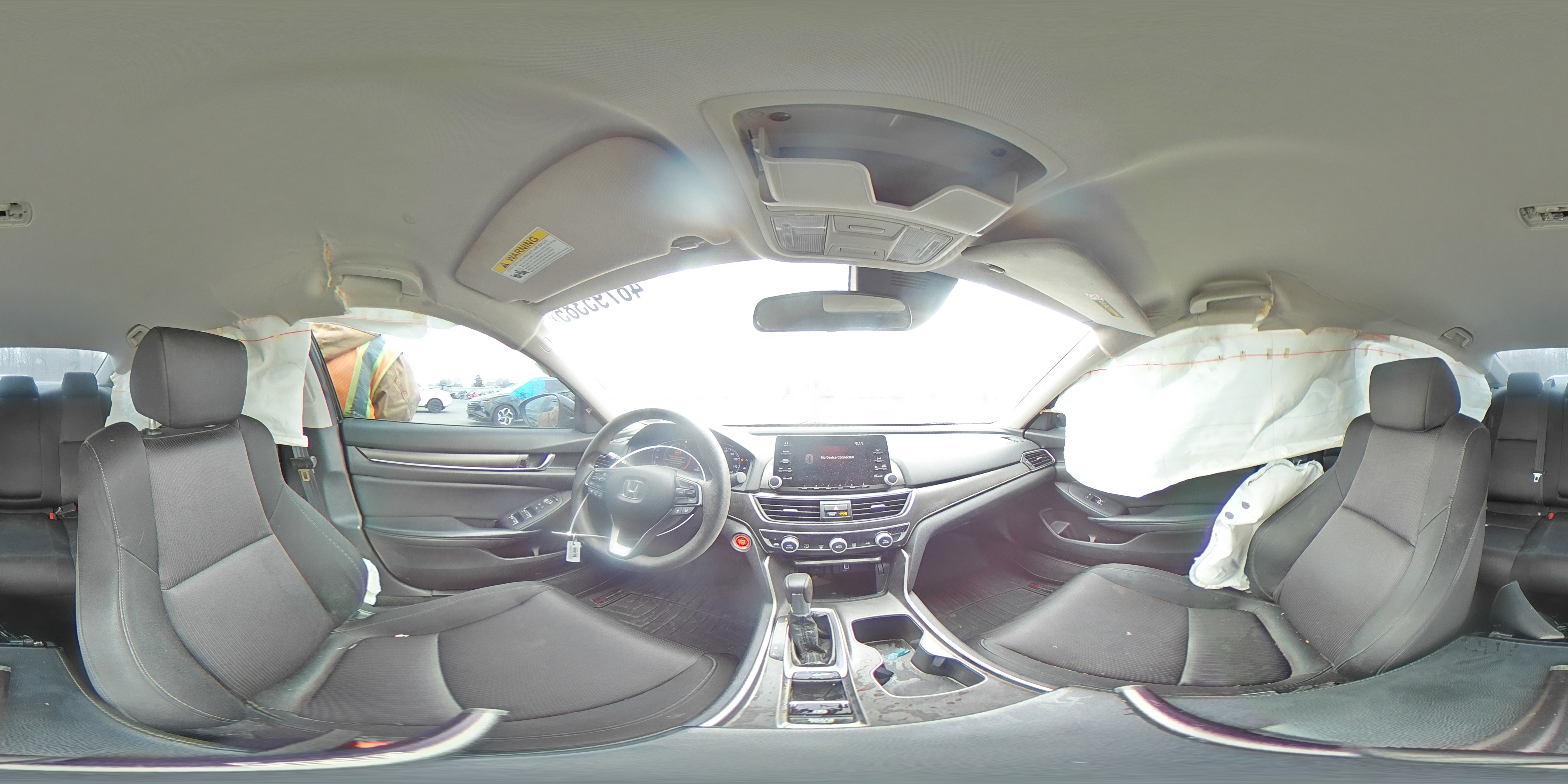 2018 Honda Accord VIN 1HGCV1F17JA244360 Copart auction photo, side / rear end damage thumbnail 12