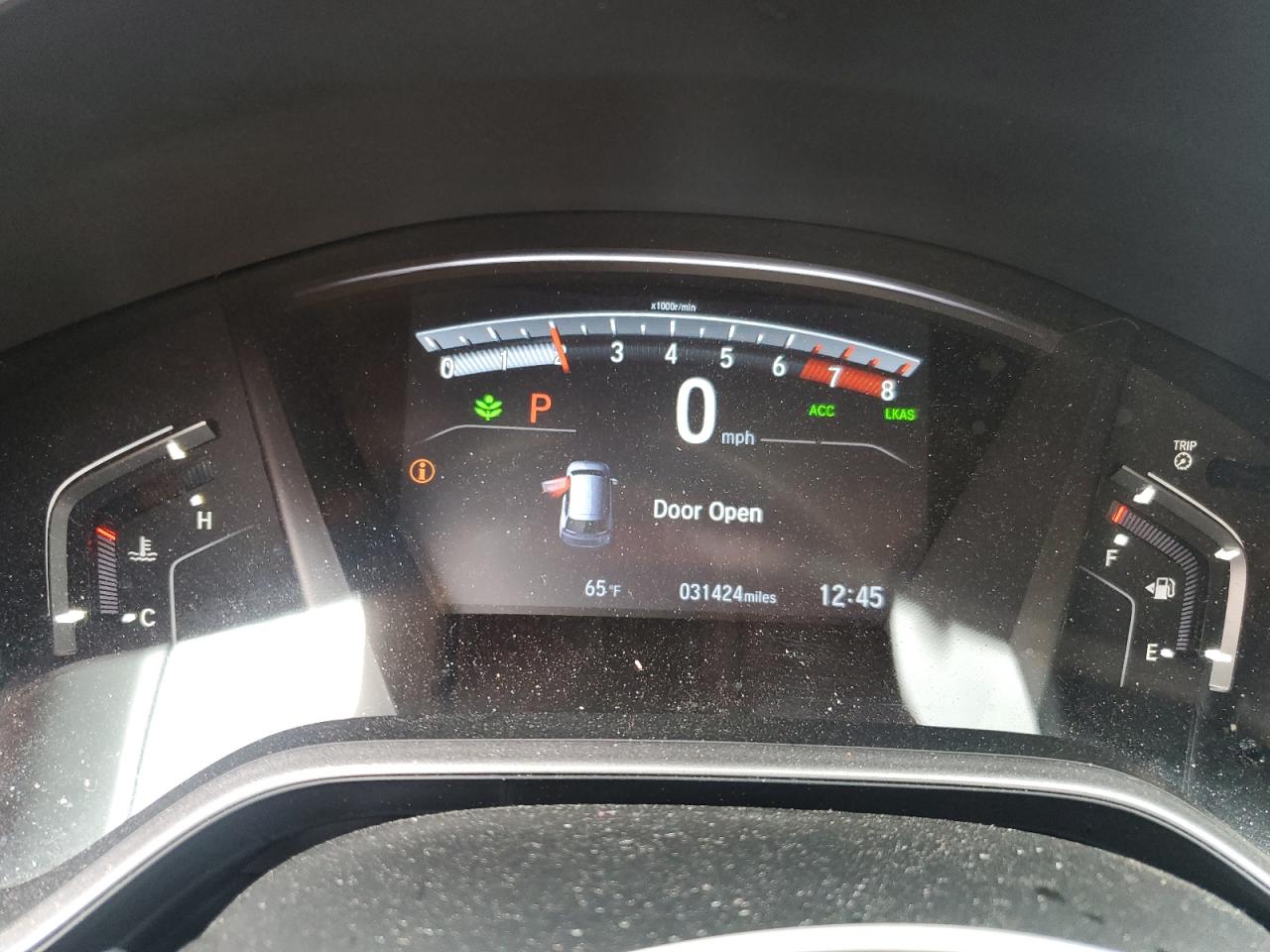 2020 Honda CR-V VIN 2HKRW1H81LH407516 Copart auction photo, front end / side damage thumbnail 9