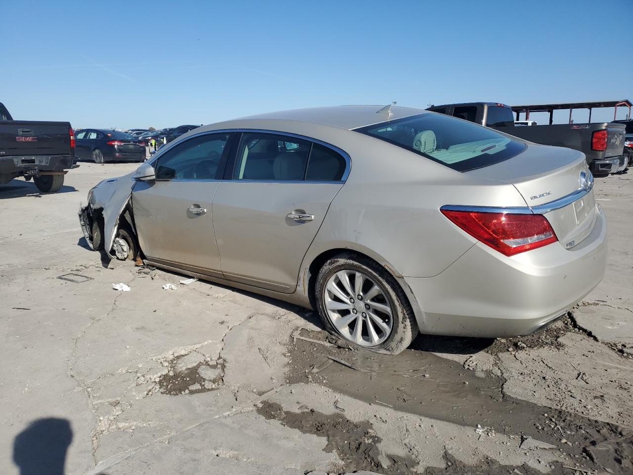 2014 Buick LaCrosse VIN 1G4GB5G32EF205440 Copart auction photo, side damage thumbnail 2