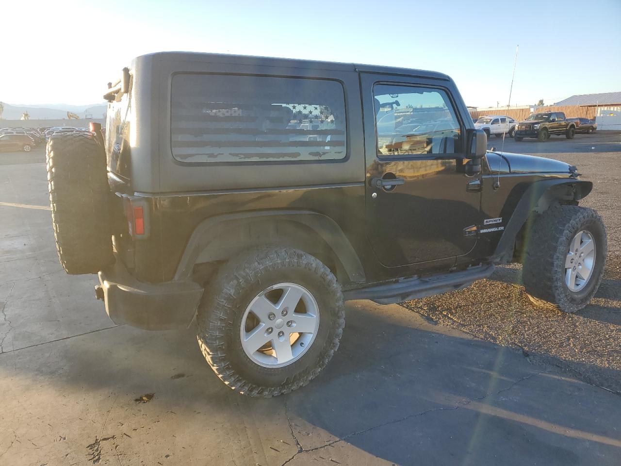 2011 Jeep Wrangler VIN 1J4GA2D1XBL548688 Copart auction photo, side damage thumbnail 3