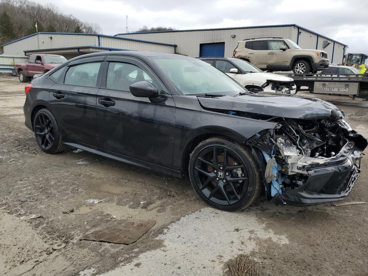 2024 Honda Civic VIN 2HGFE1E56RH475202 Copart auction photo, front end damage thumbnail 4