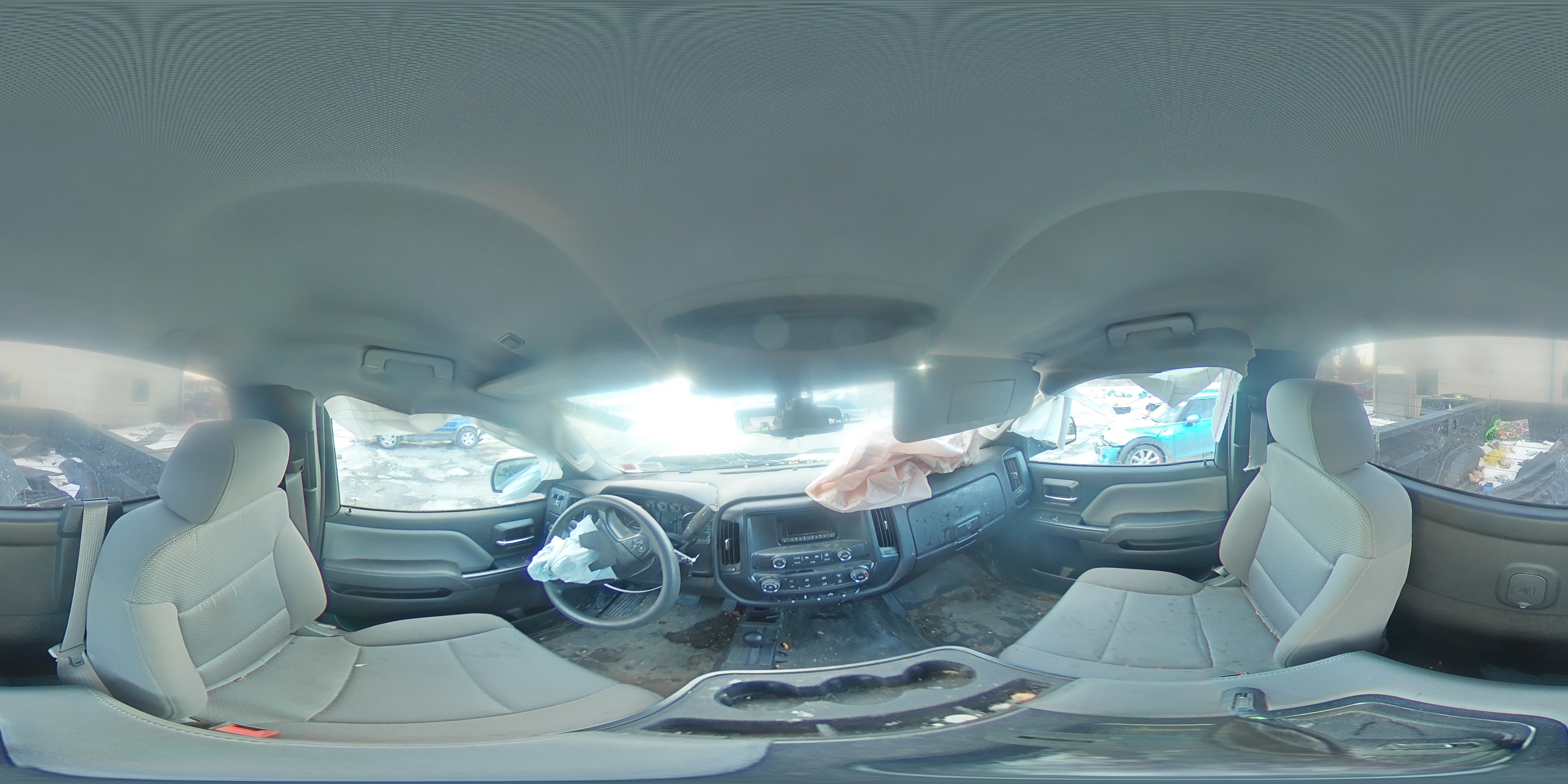 2015 Chevrolet Silverado VIN 1GC0KUEG5FZ556896 Copart auction photo, front end / all over damage thumbnail 13