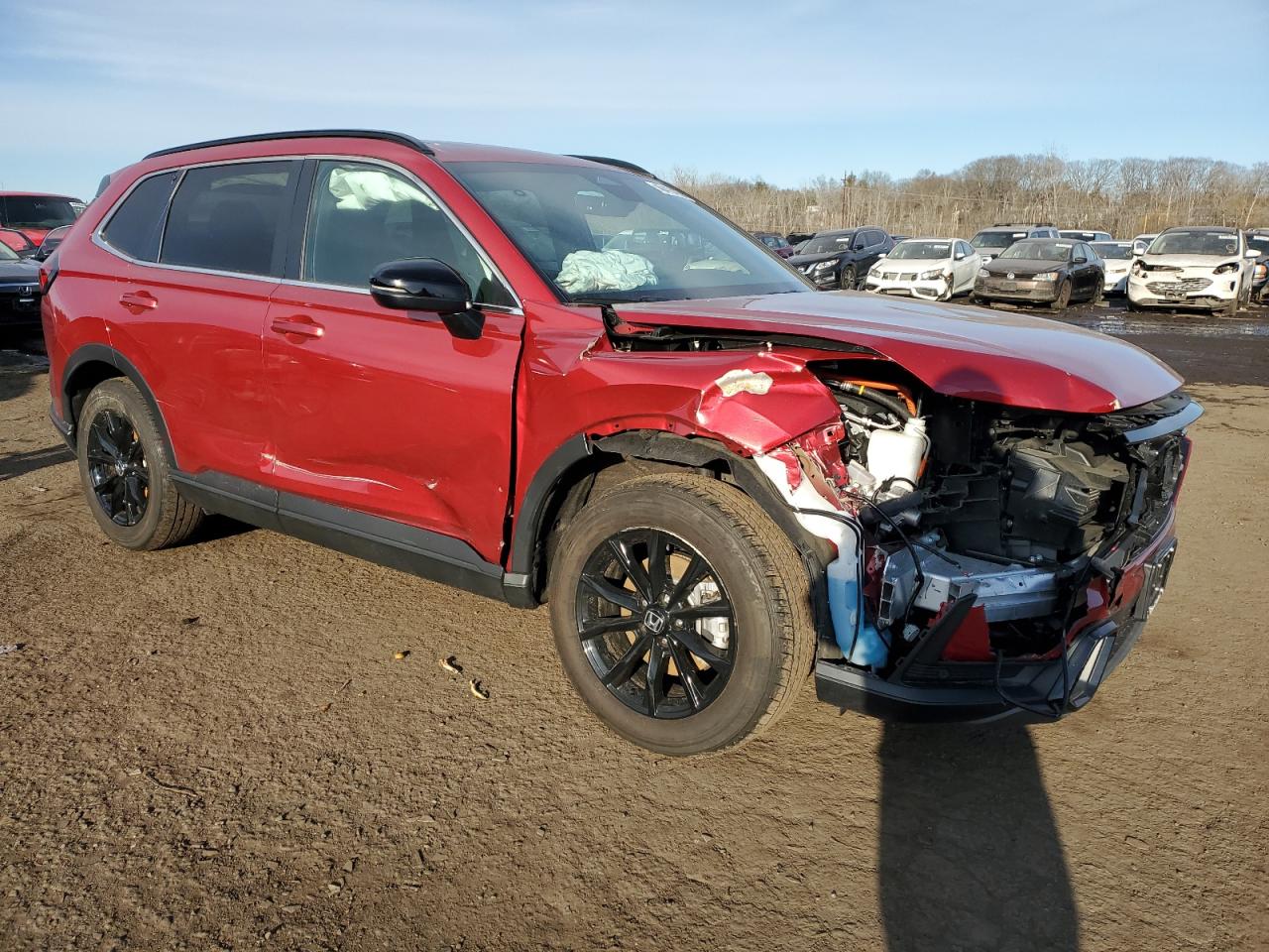 2024 Honda CR-V VIN 5J6RS6H81RL022030 Copart auction photo, front end / side damage thumbnail 4