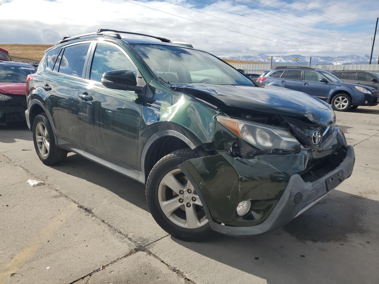2013 Toyota RAV 4 VIN 2T3RFREV2DW082281 Copart auction photo, front end / hail damage thumbnail 4