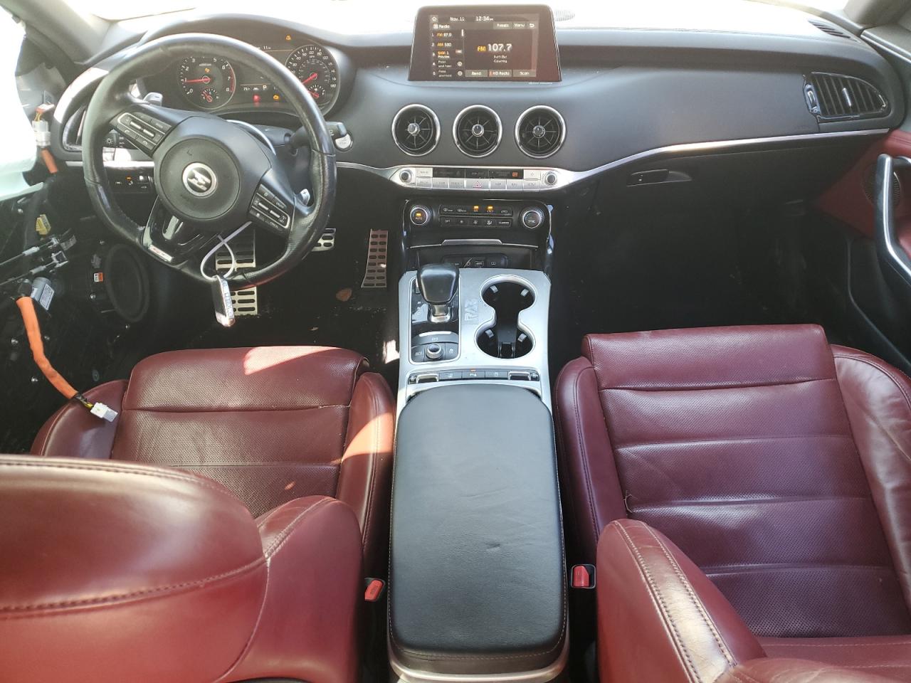 2018 KIA Stinger VIN KNAE55LC3J6016845 Copart auction photo, side / front end damage thumbnail 8