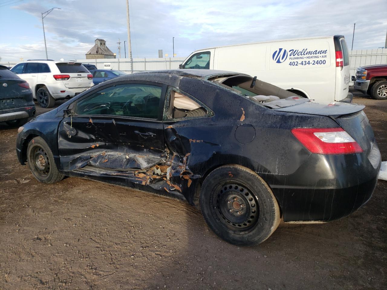 2007 Honda Civic VIN 2HGFG11887H572859 Copart auction photo, all over damage thumbnail 2