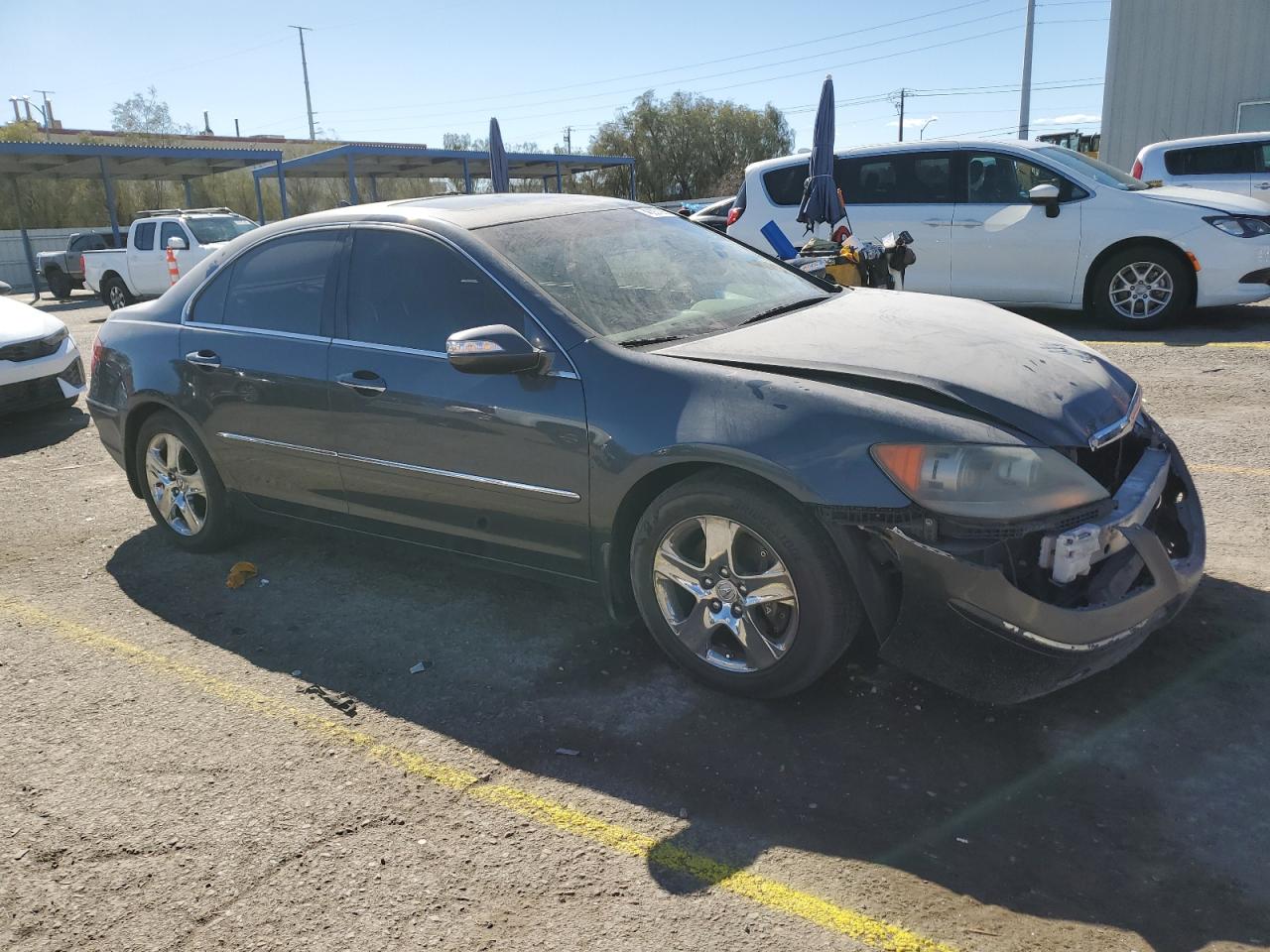 2005 Acura RL VIN JH4KB16595C009344 Copart auction photo, front end damage thumbnail 4