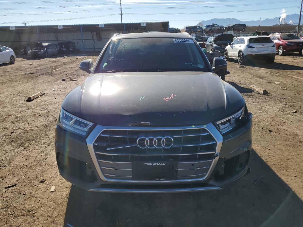 2018 Audi Q5 VIN WA1BNAFY3J2211707 Copart auction photo, front end / side damage thumbnail 5