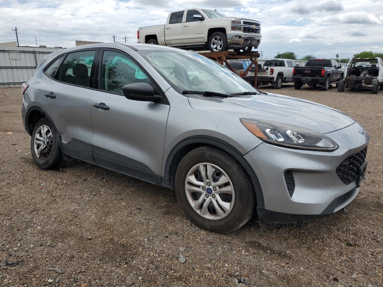 2022 Ford Escape VIN 1FMCU0F63NUB52704 Copart auction photo, undercarriage / side damage thumbnail 4