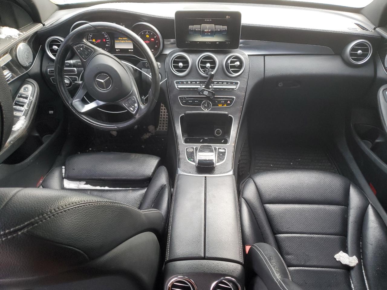 2016 Mercedes-Benz C-klasse VIN WDDWF4KB3GR133412 Copart auction photo, front end damage thumbnail 8