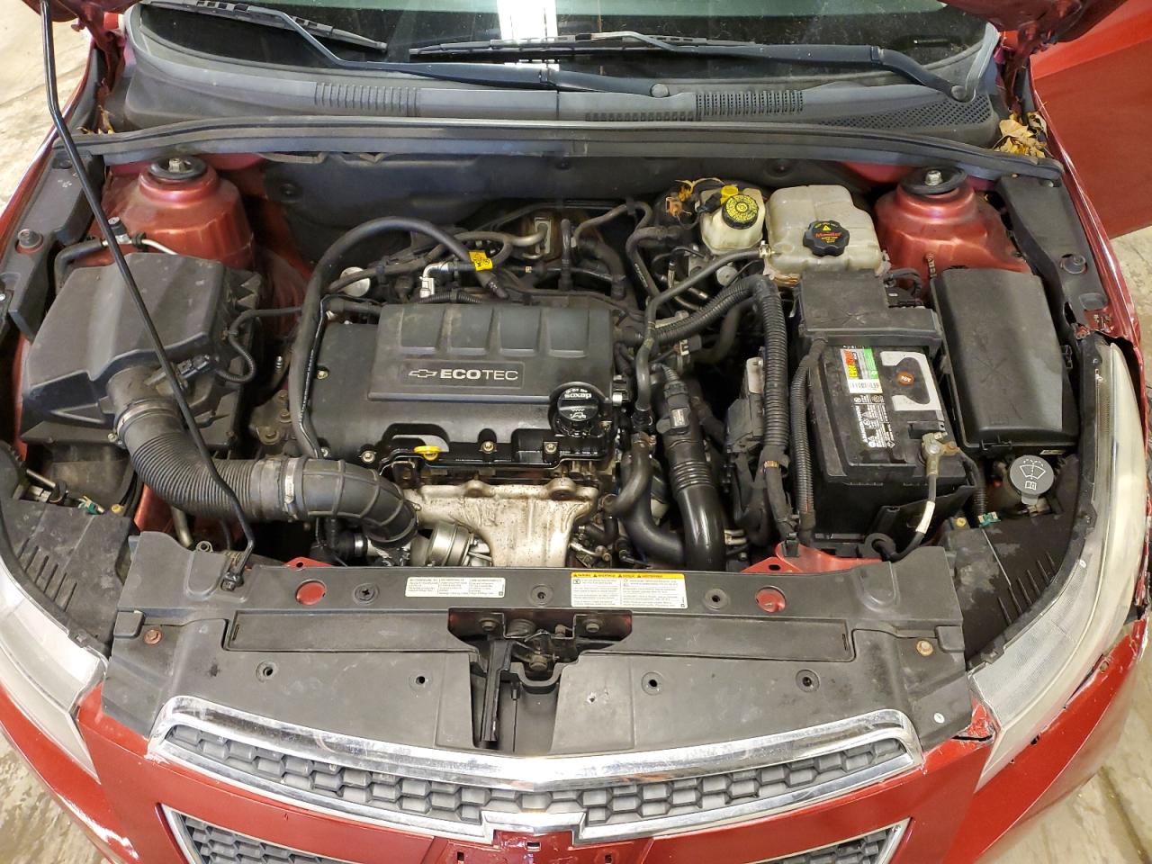 2011 Chevrolet Cruze VIN 1G1PF5S9XB7285203 Copart auction photo, front end / mechanical damage thumbnail 11