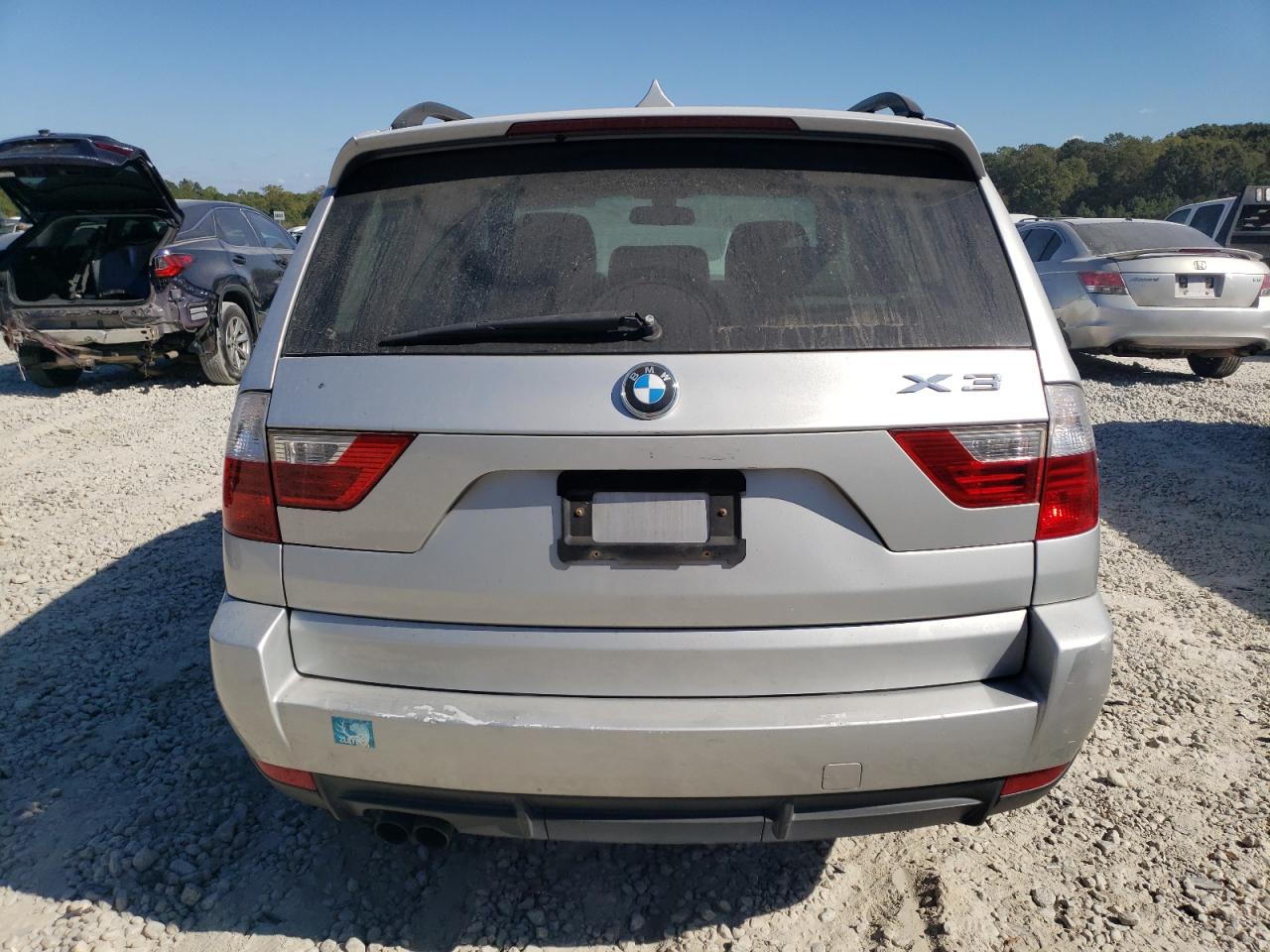 2008 BMW X3 VIN WBXPC93418WJ14349 Copart auction photo, burn - engine damage thumbnail 6