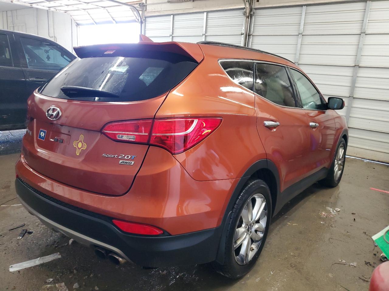 2013 Hyundai Santa Fe VIN 5XYZUDLA6DG119999 Copart auction photo, front end / undercarriage damage thumbnail 3