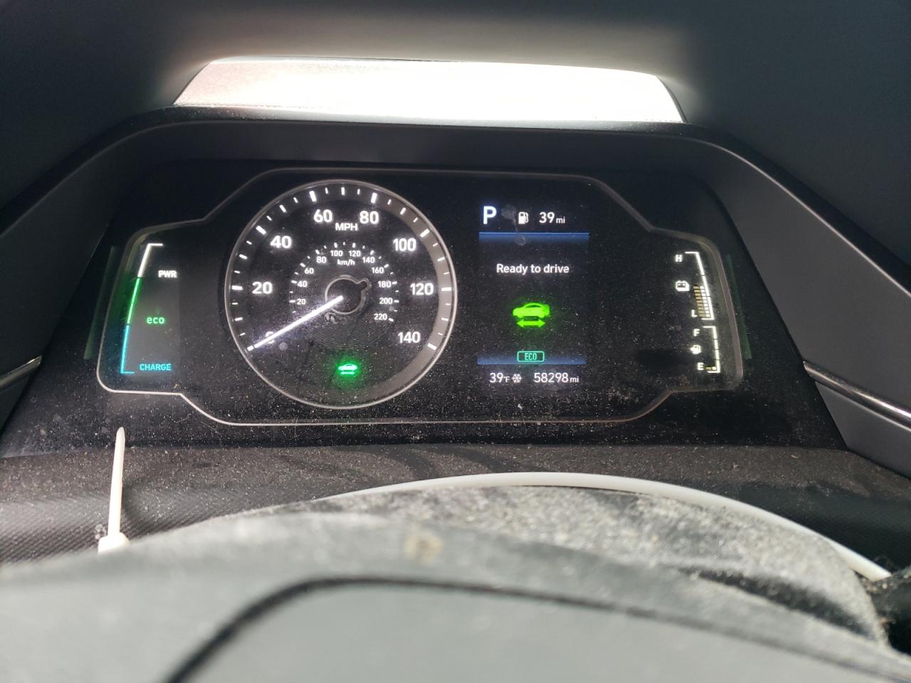2020 Hyundai IONIQ VIN KMHC65LC2LU235104 Copart auction photo, side / rear end damage thumbnail 9