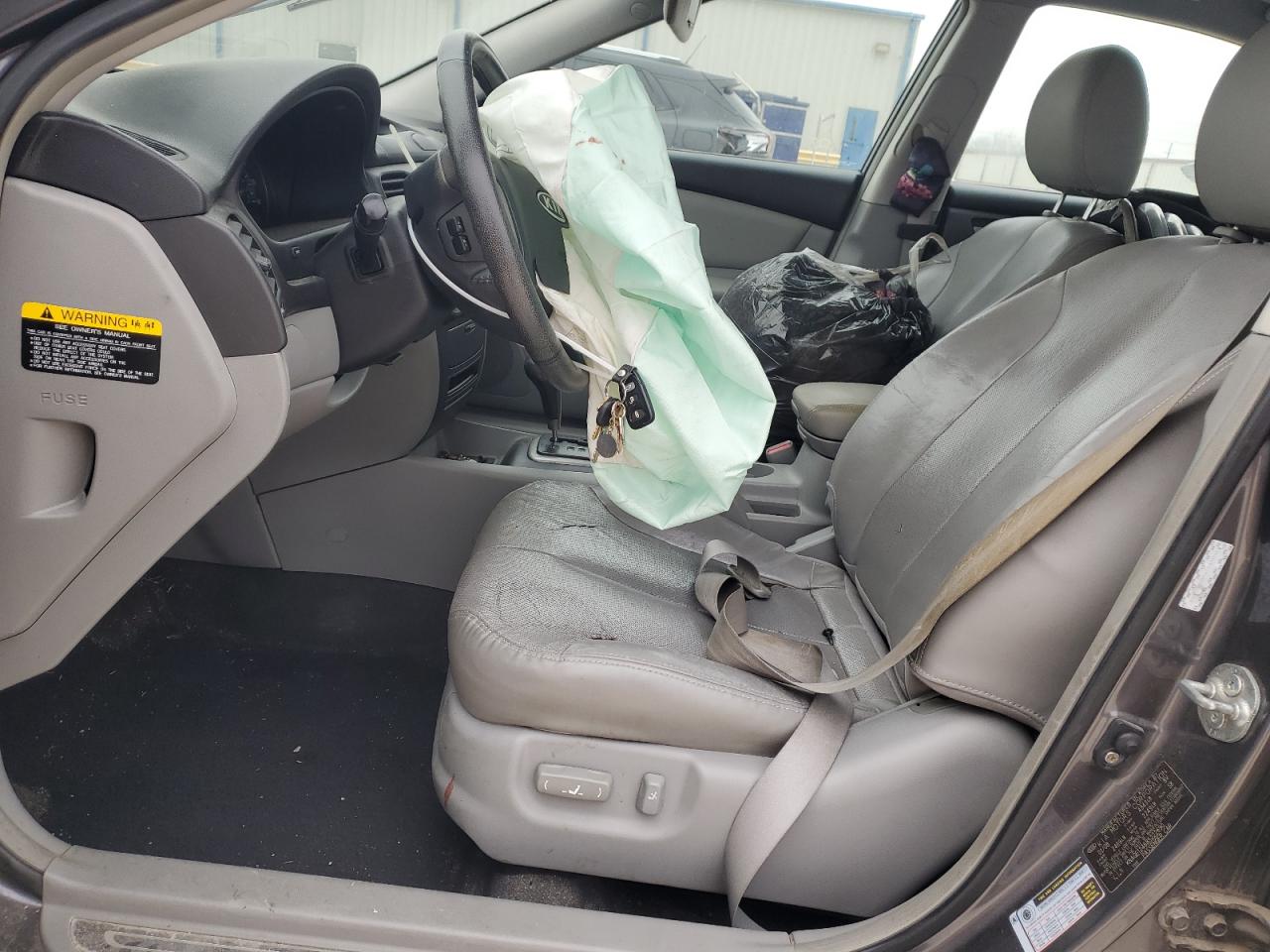 2008 KIA Optima VIN KNAGE124685222690 Copart auction photo, front end / minor dent/scratches damage thumbnail 7