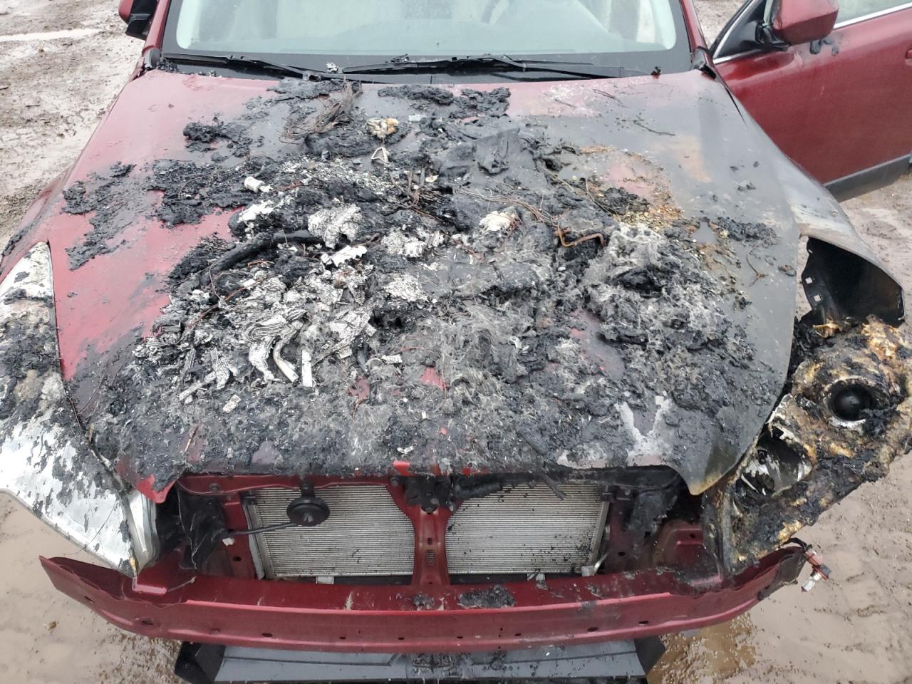 2011 Subaru Outback VIN 4S4BREGC7B2353527 Copart auction photo, burn - engine damage thumbnail 13