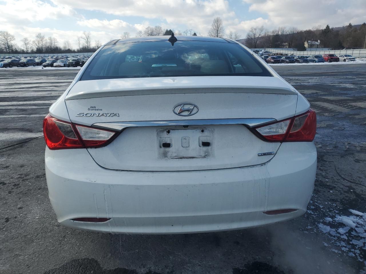 2013 Hyundai Sonata VIN 5NPEC4AC7DH605557 Copart auction photo, front end / rear end damage thumbnail 6