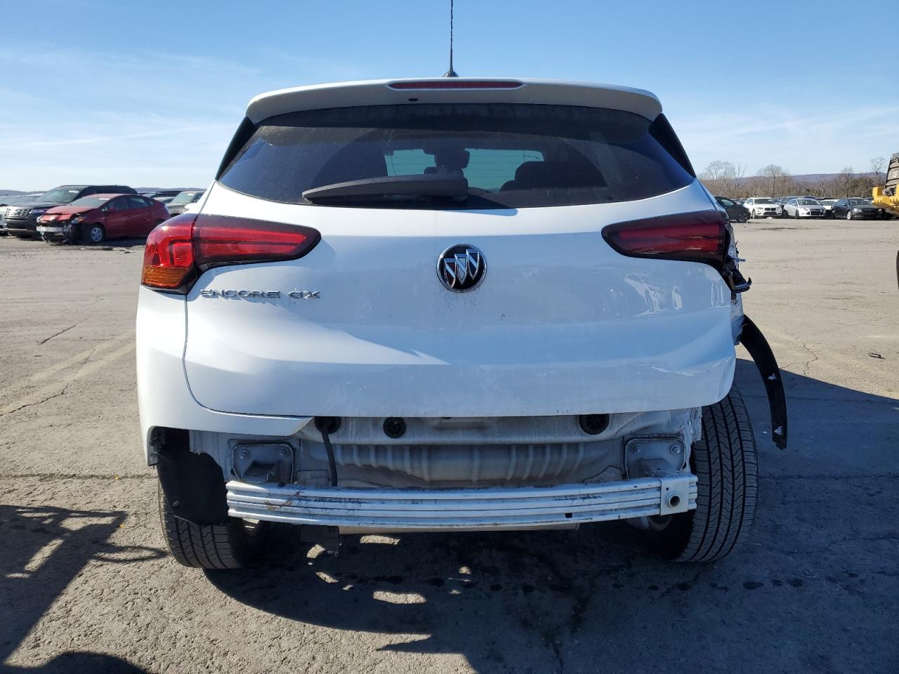 2021 Buick Encore VIN KL4MMBS25MB053524 Copart auction photo, rear end damage thumbnail 6