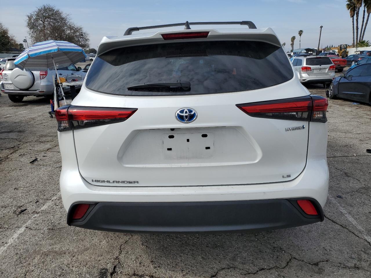 2022 Toyota Highlander VIN 5TDBBRCH6NS551272 Copart auction photo, front end damage thumbnail 6