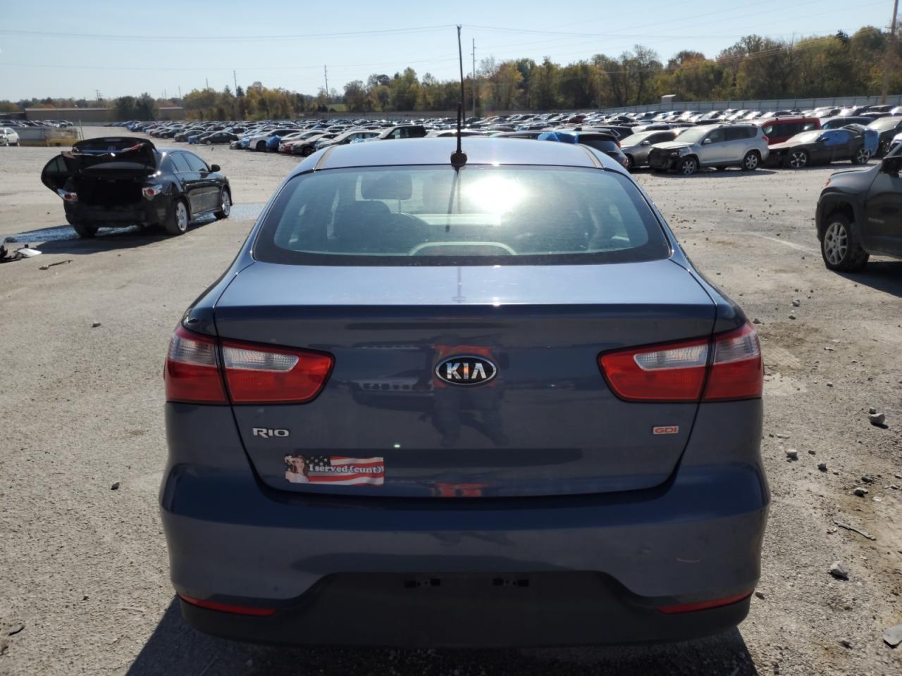2016 KIA Rio VIN KNADM4A39G6676795 Copart auction photo, front end damage thumbnail 6