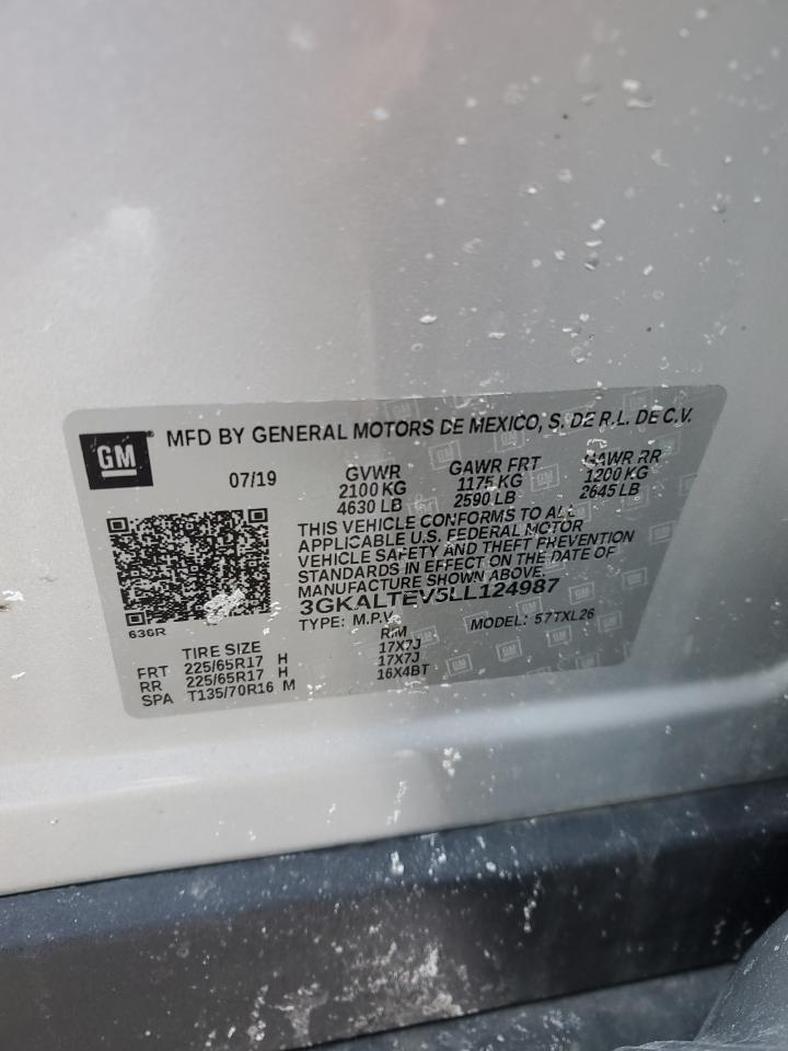 2020 GMC Terrain VIN 3GKALTEV5LL124987 Copart auction photo, side / rear end damage thumbnail 13