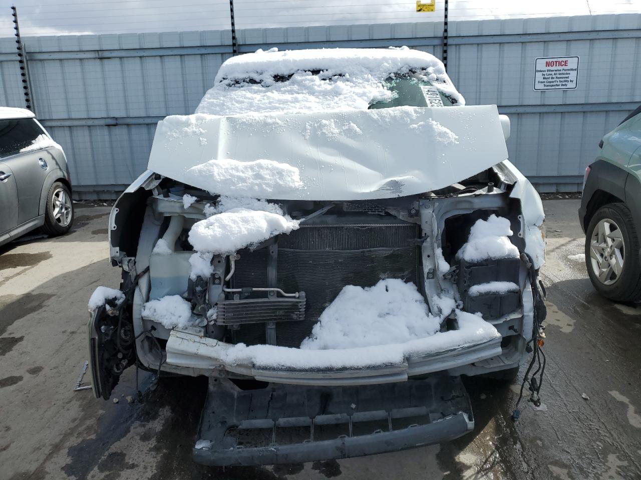 2010 Honda Pilot VIN 5FNYF4H95AB032375 Copart auction photo, front end damage thumbnail 5